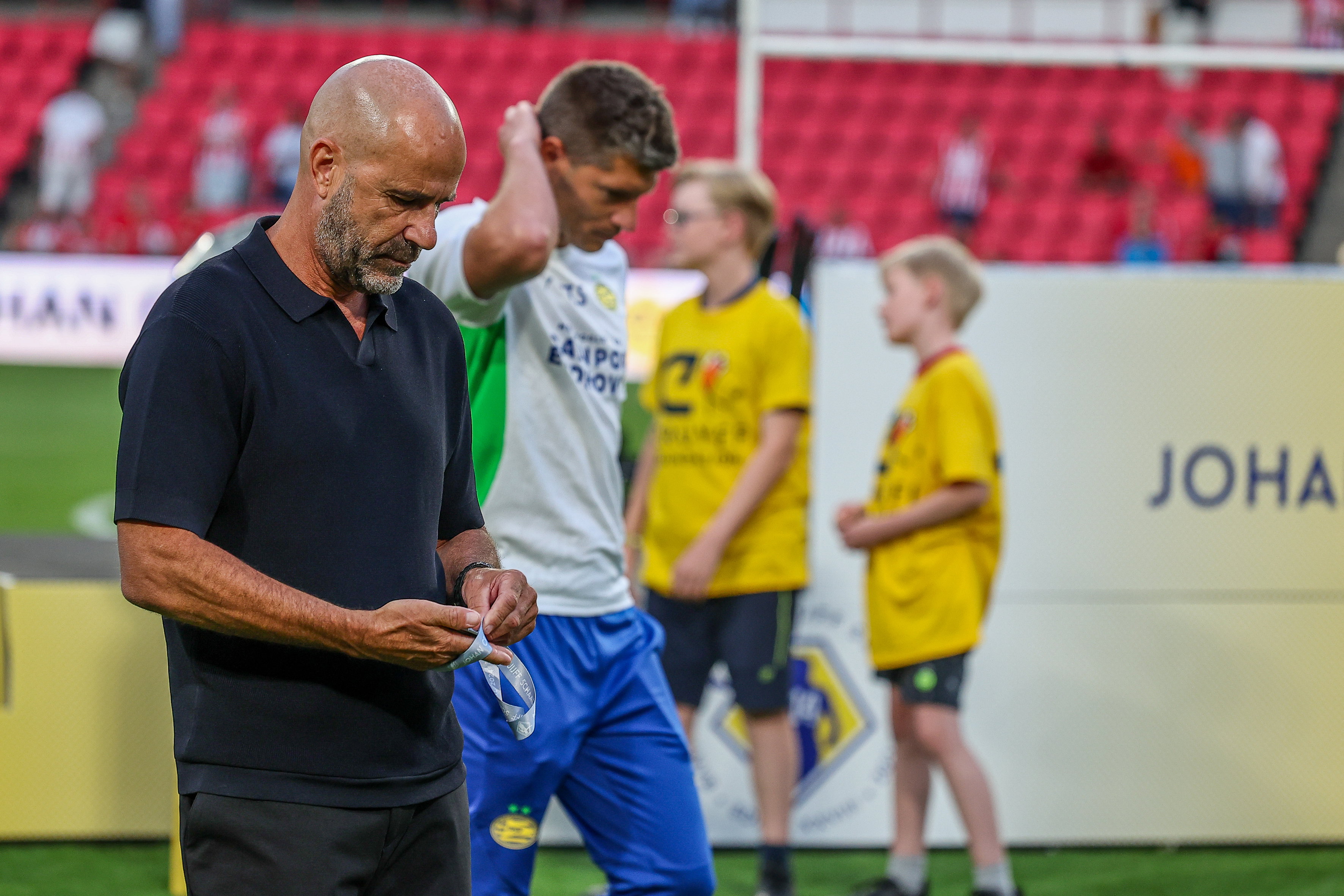 Peter Bosz na het verloren duel met Feyenoord