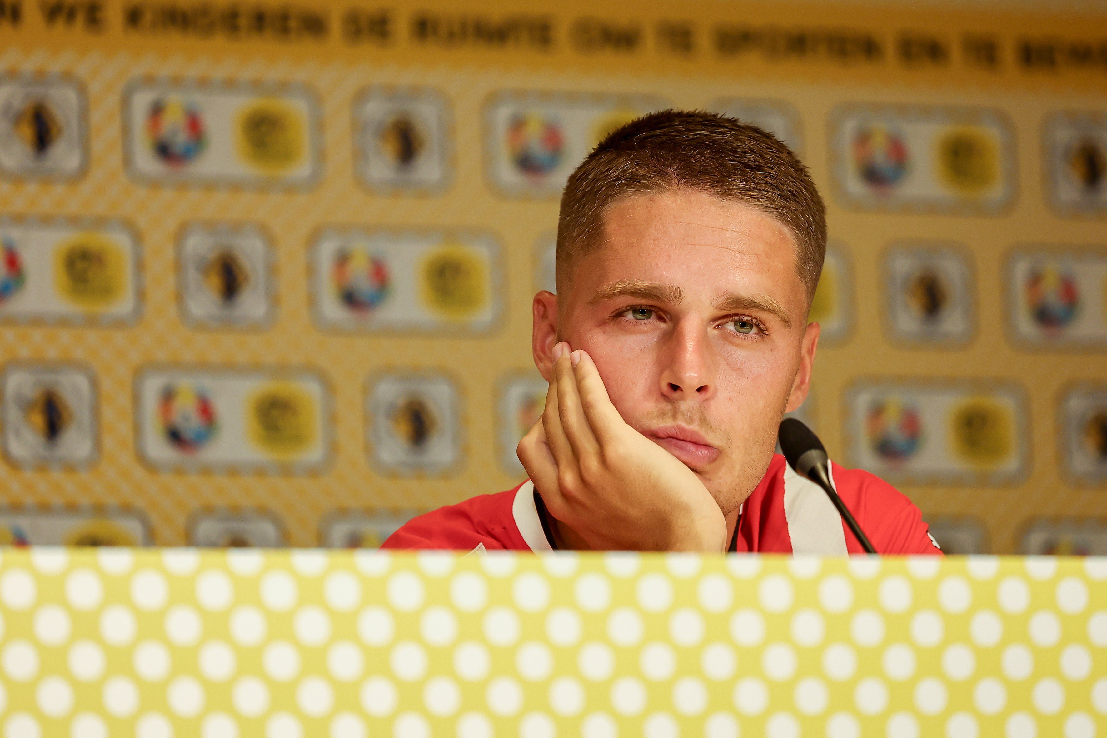 Joey Veerman na de wedstrijd om de Johan Cruijff Schaal