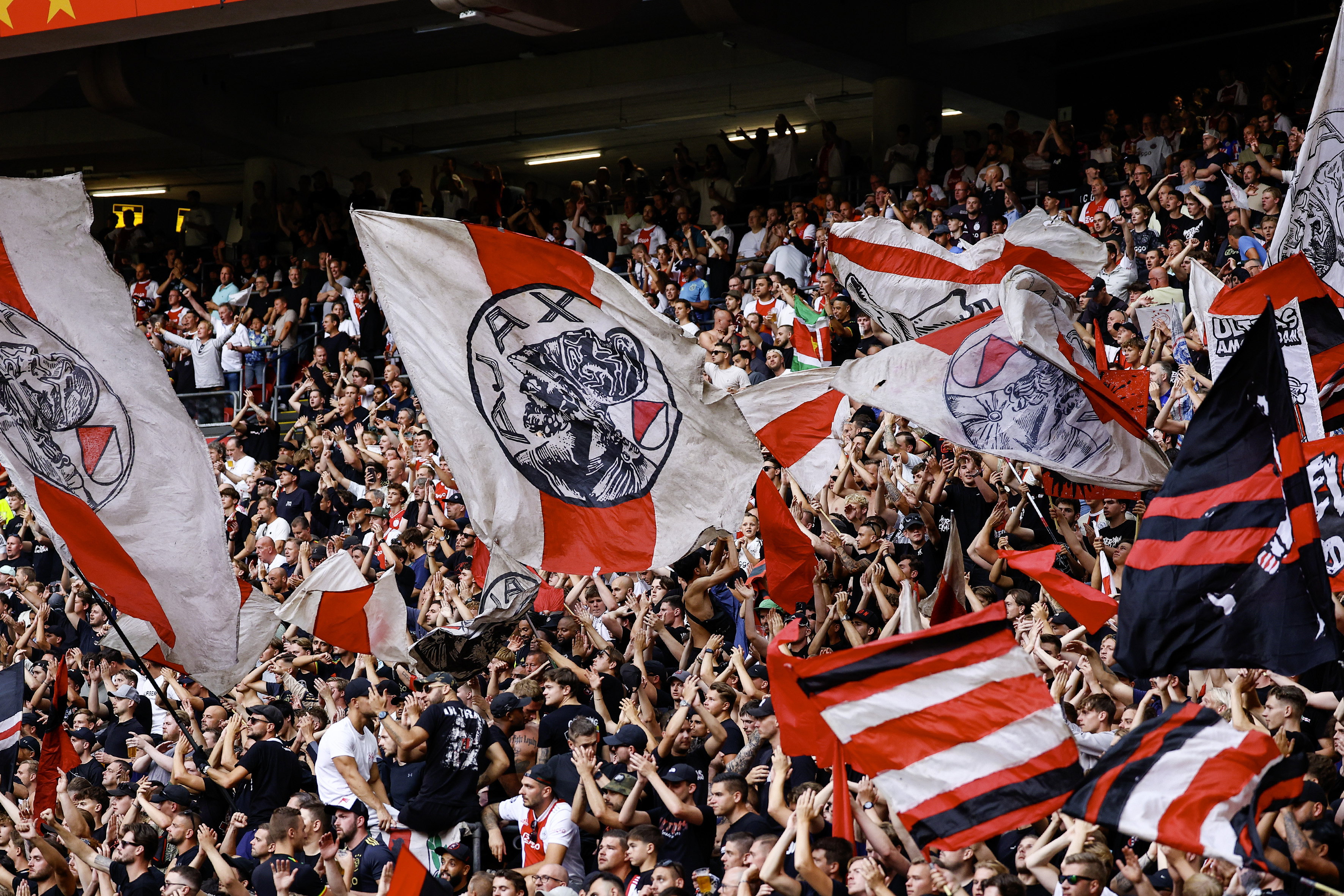 Ajax-supporters tegen Panathinaikos