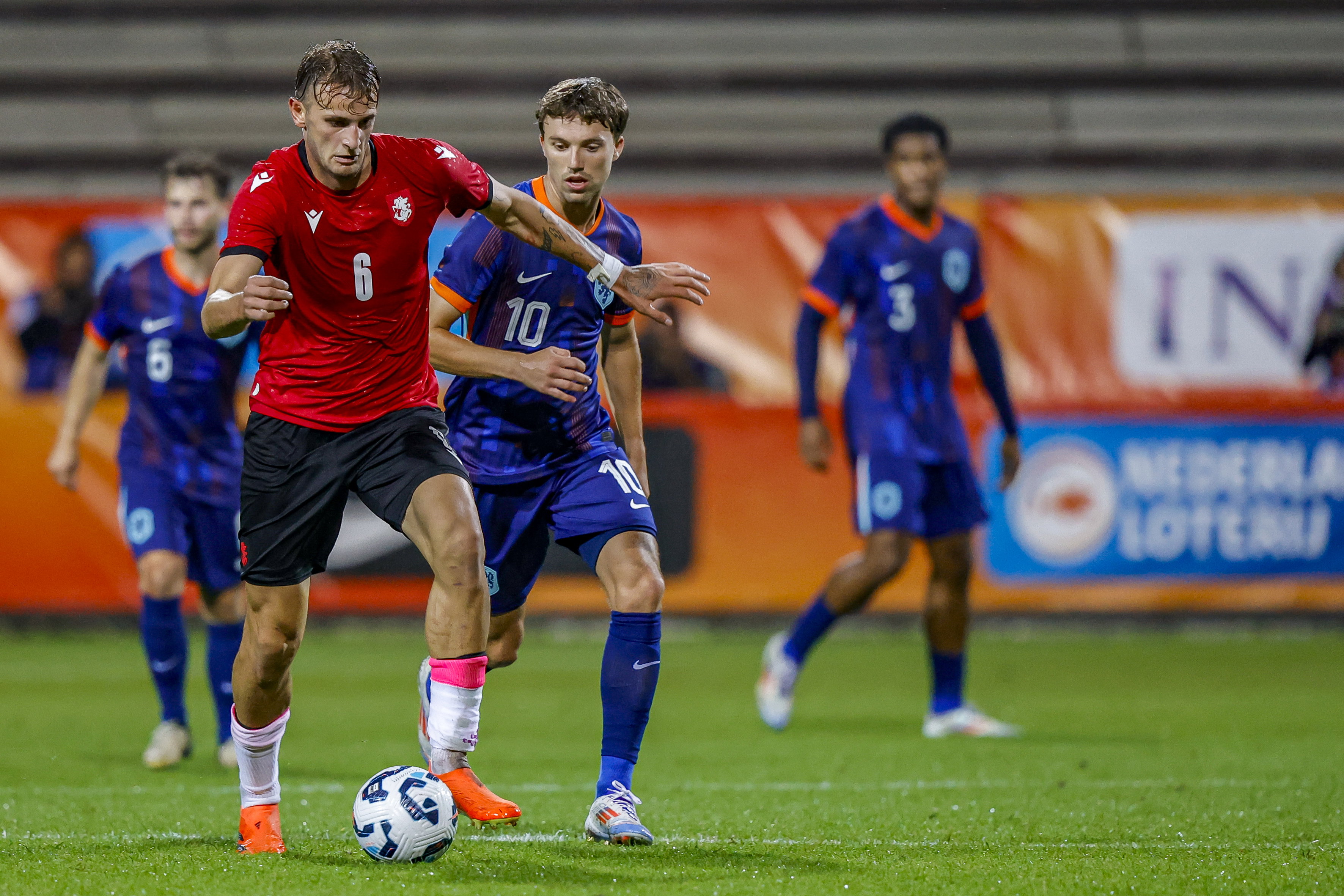 Youri Regeer in actie voor Jong Oranje
