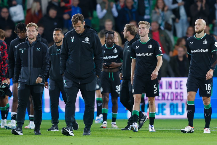 Feyenoord druipt teleurgesteld af