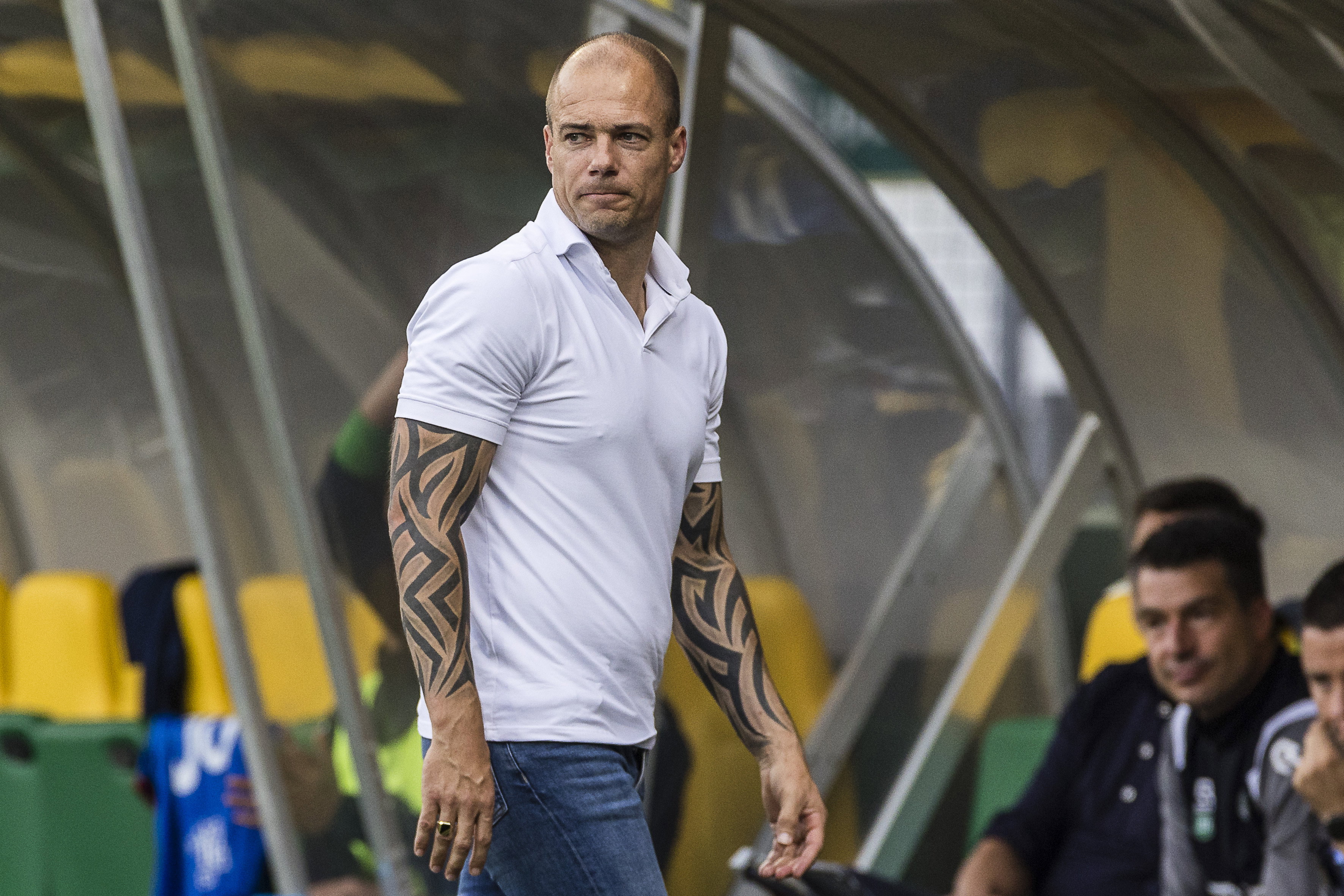 Danny Buijs langs de lijn bij Fortuna Sittard