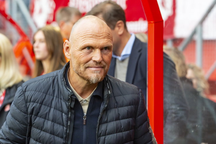 Joseph Oosting voor de wedstrijd tegen NAC