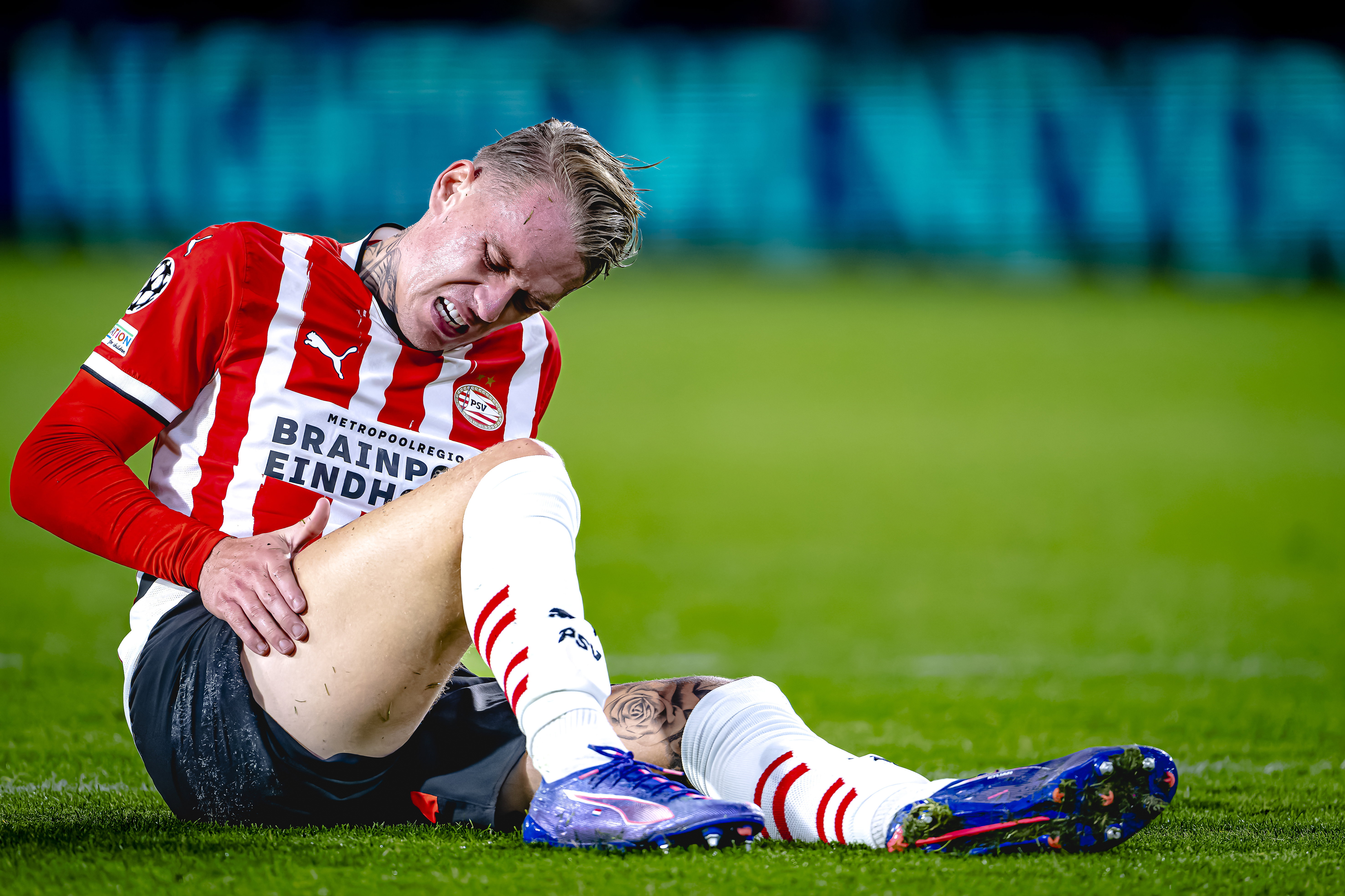 Rick Karsdorp kreeg een tik tegen Sporting Portugal