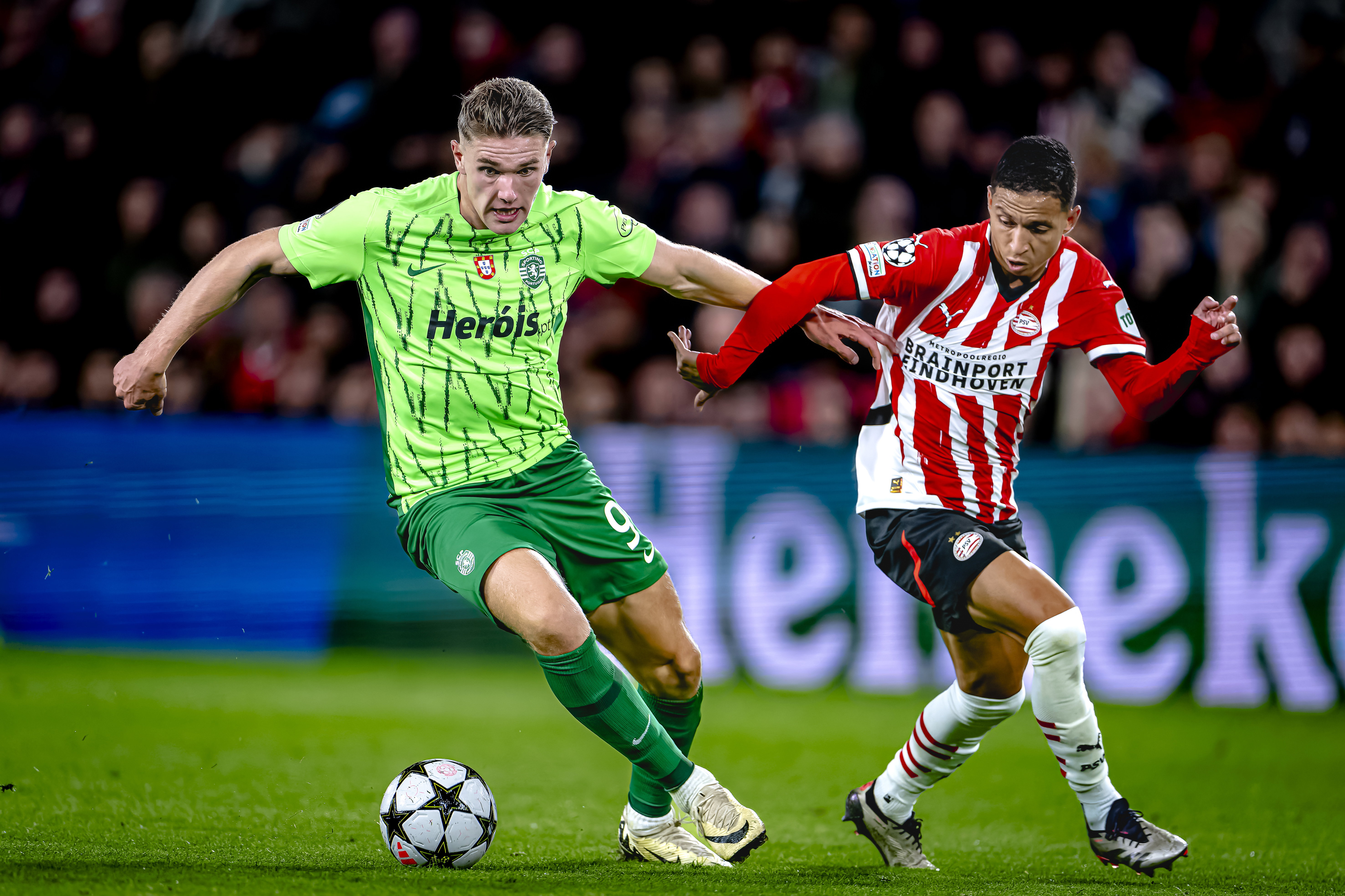 Viktor Gyökeres en Mauro Junior