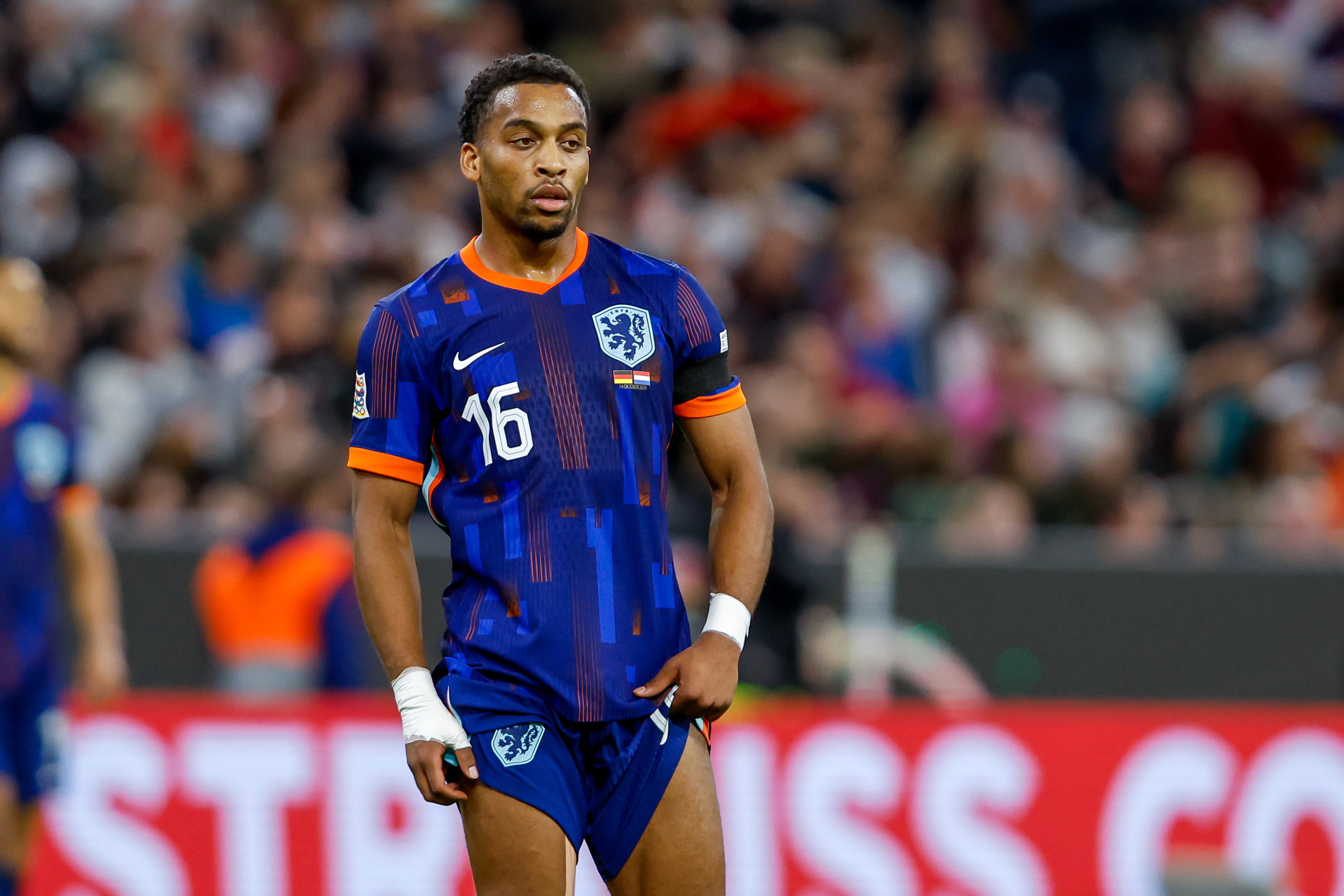 Quinten Timber in actie namens Oranje
