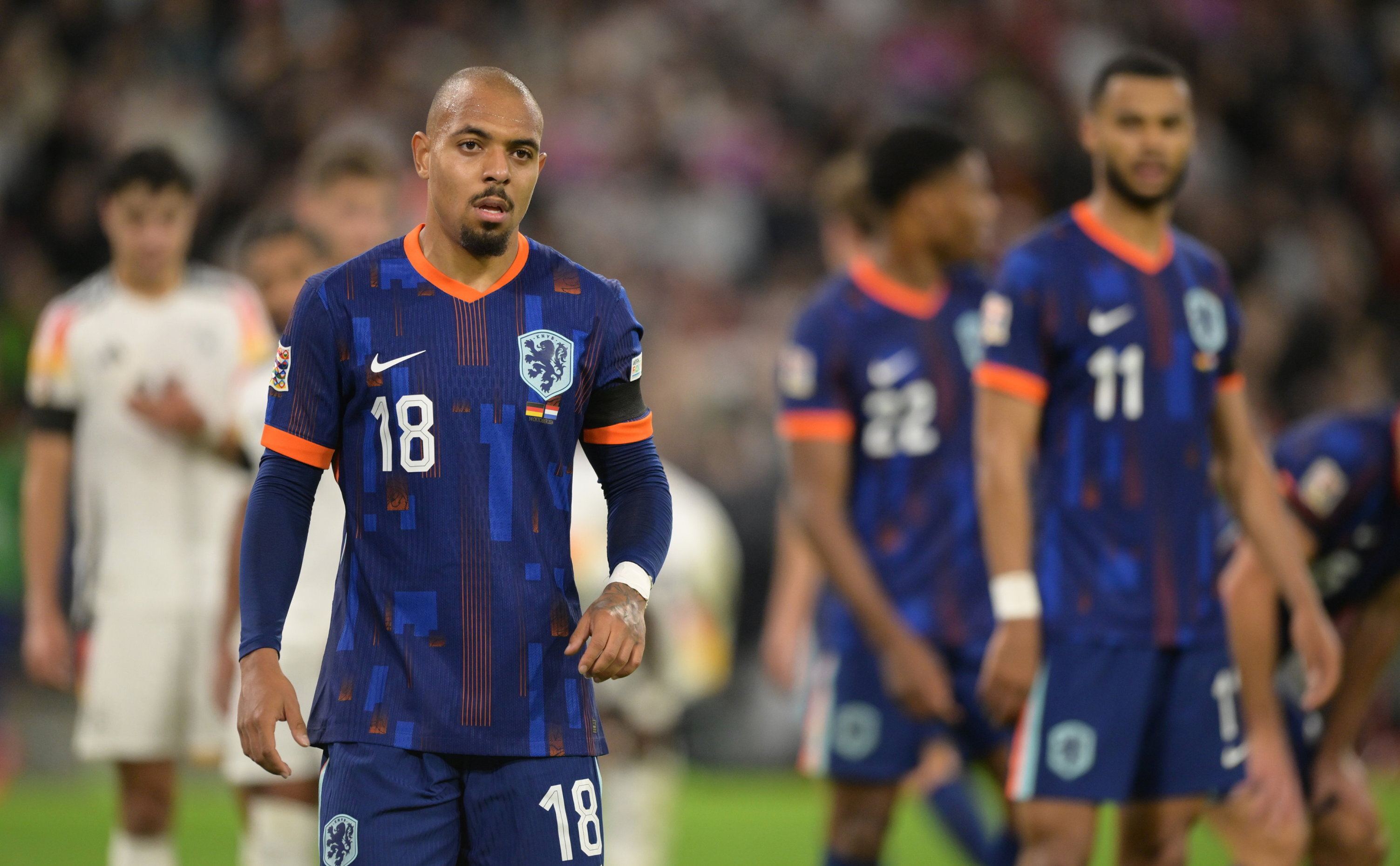 Donyell Malen, Cody Gakpo en Denzel Dumfries