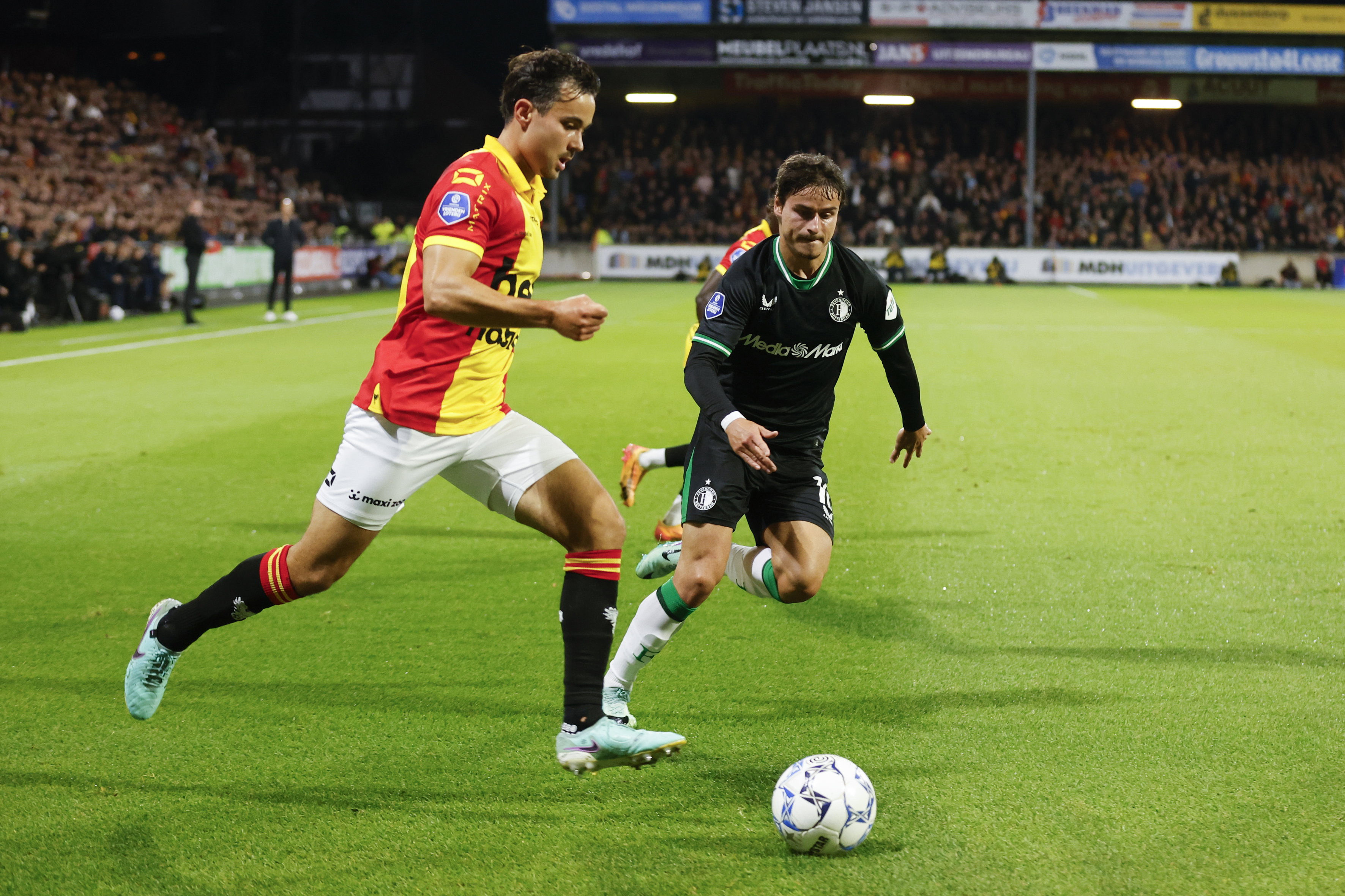 Mats Deijl in actie tegen Feyenoord