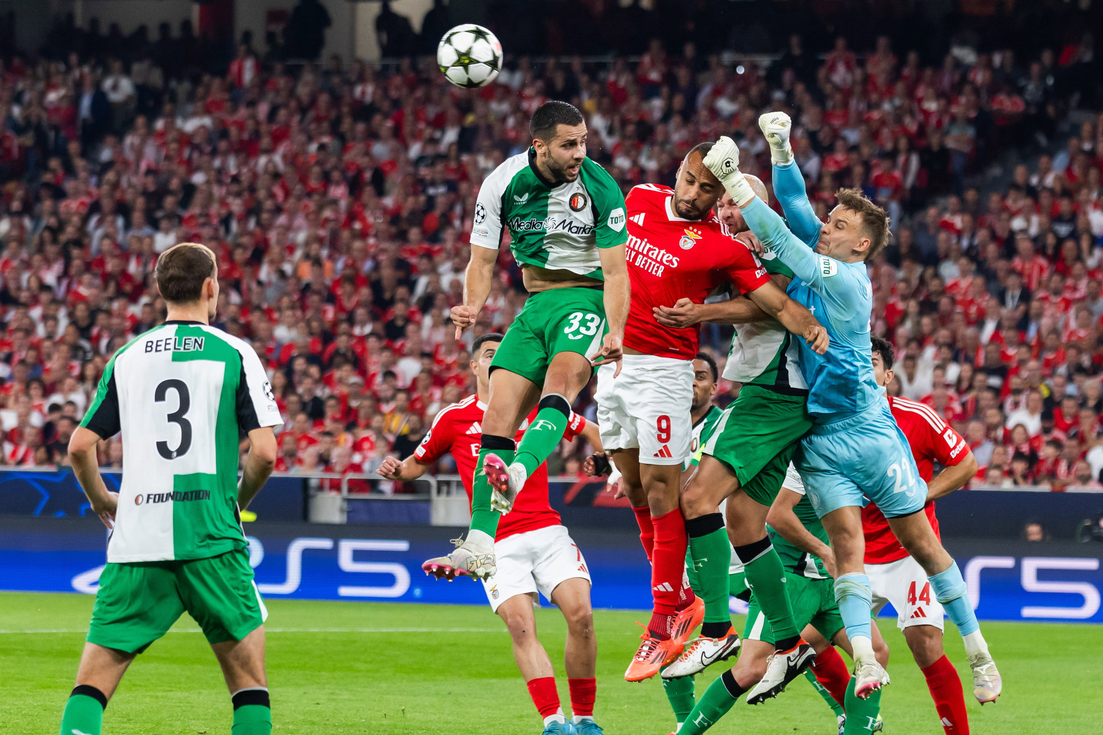 Benfica tegen Feyenoord in de Champions League