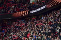 Supporters van FC Twente tijdens het Europa League-duel met Lazio