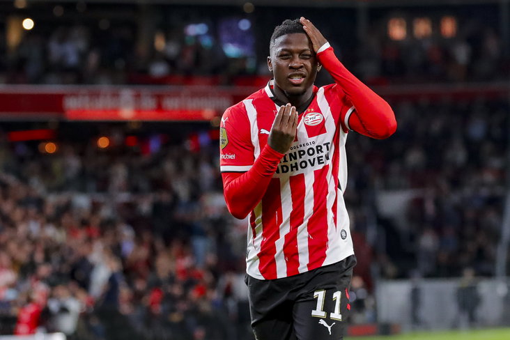 Johan Bakayoko na zijn treffer tegen PEC