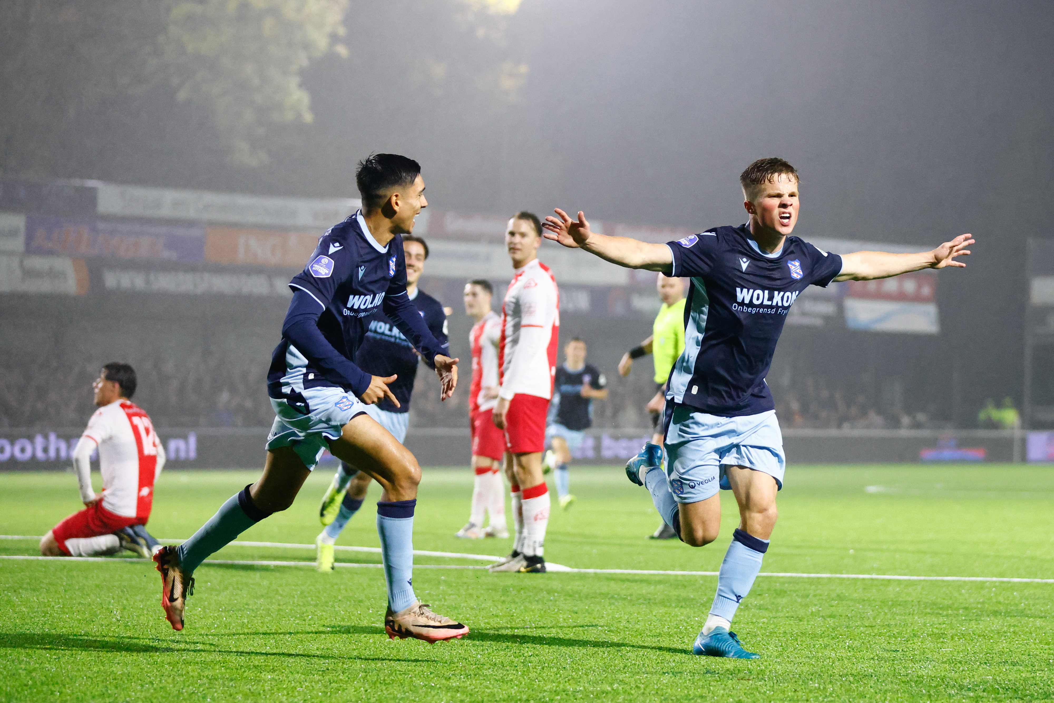 Levi Smans scoorde de winnende tegen IJsselmeervogels