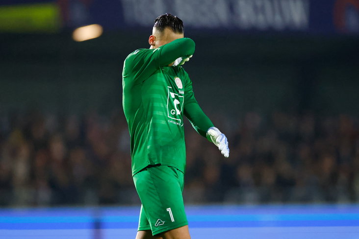 Jaimy Schaap tijdens de wedstrijd tegen SC Heerenveen