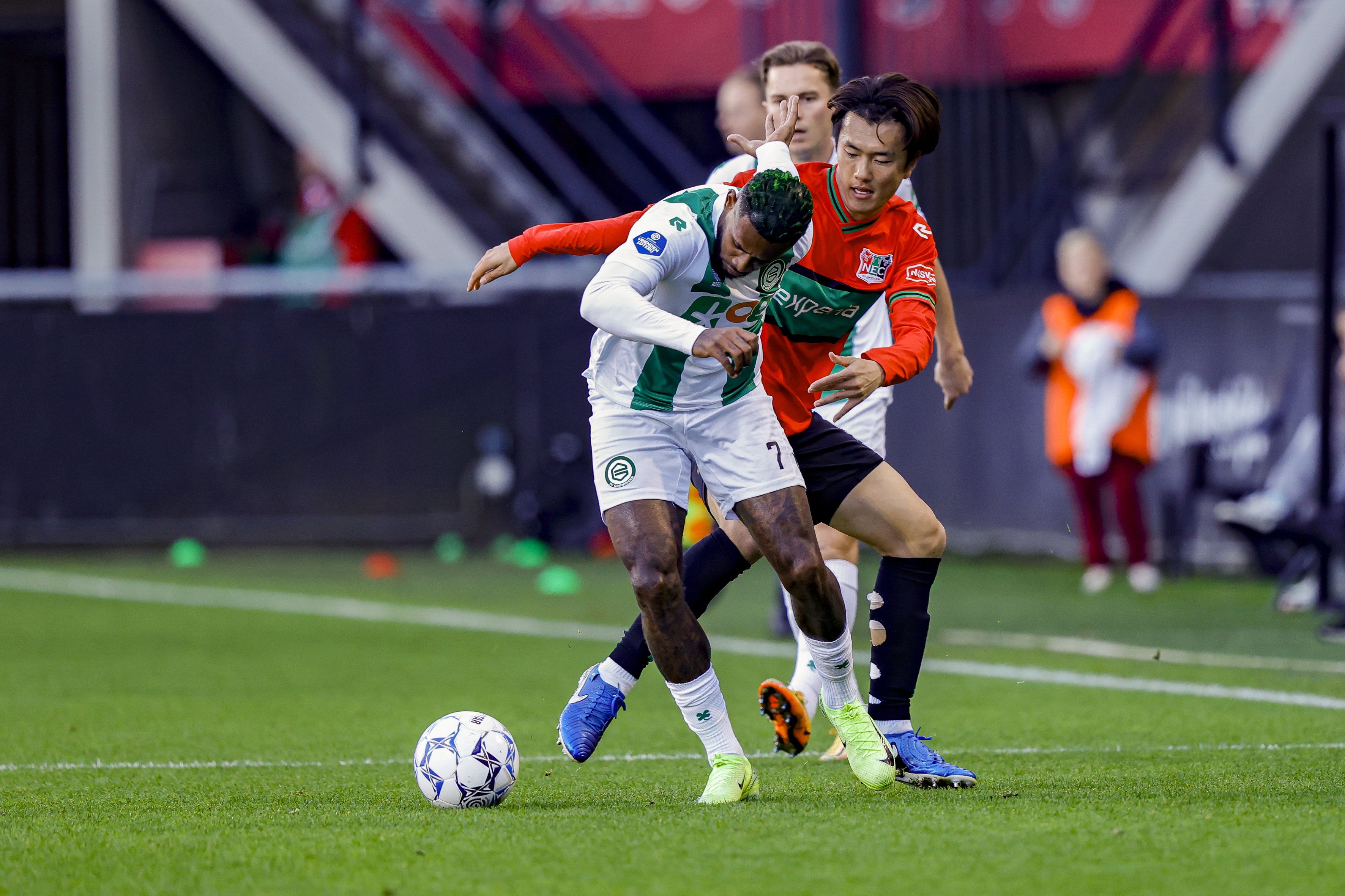 Leandro Bacuna tegen NEC