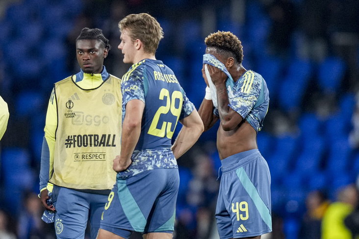 Ajacieden balen van de nederlaag tegen Real Sociedad