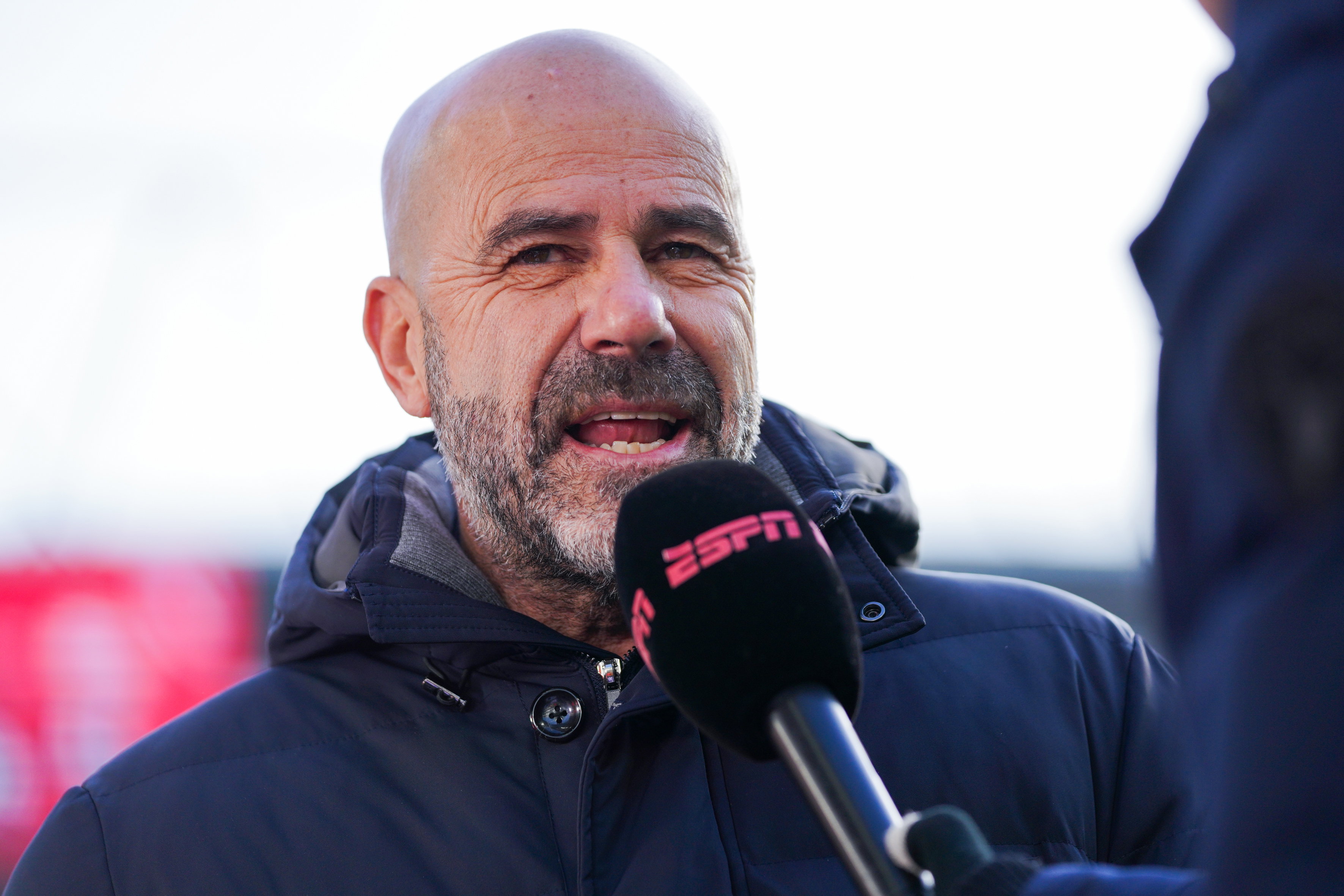 Peter Bosz in Stadion Galgenwaard