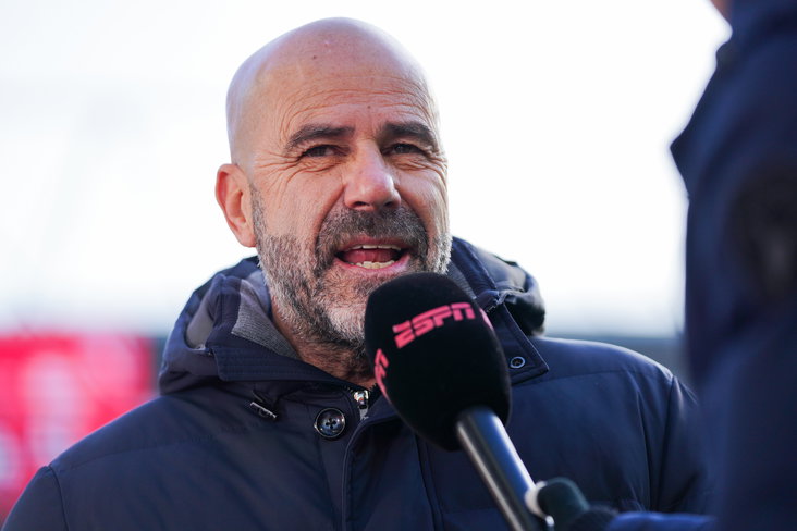 Peter Bosz in Stadion Galgenwaard