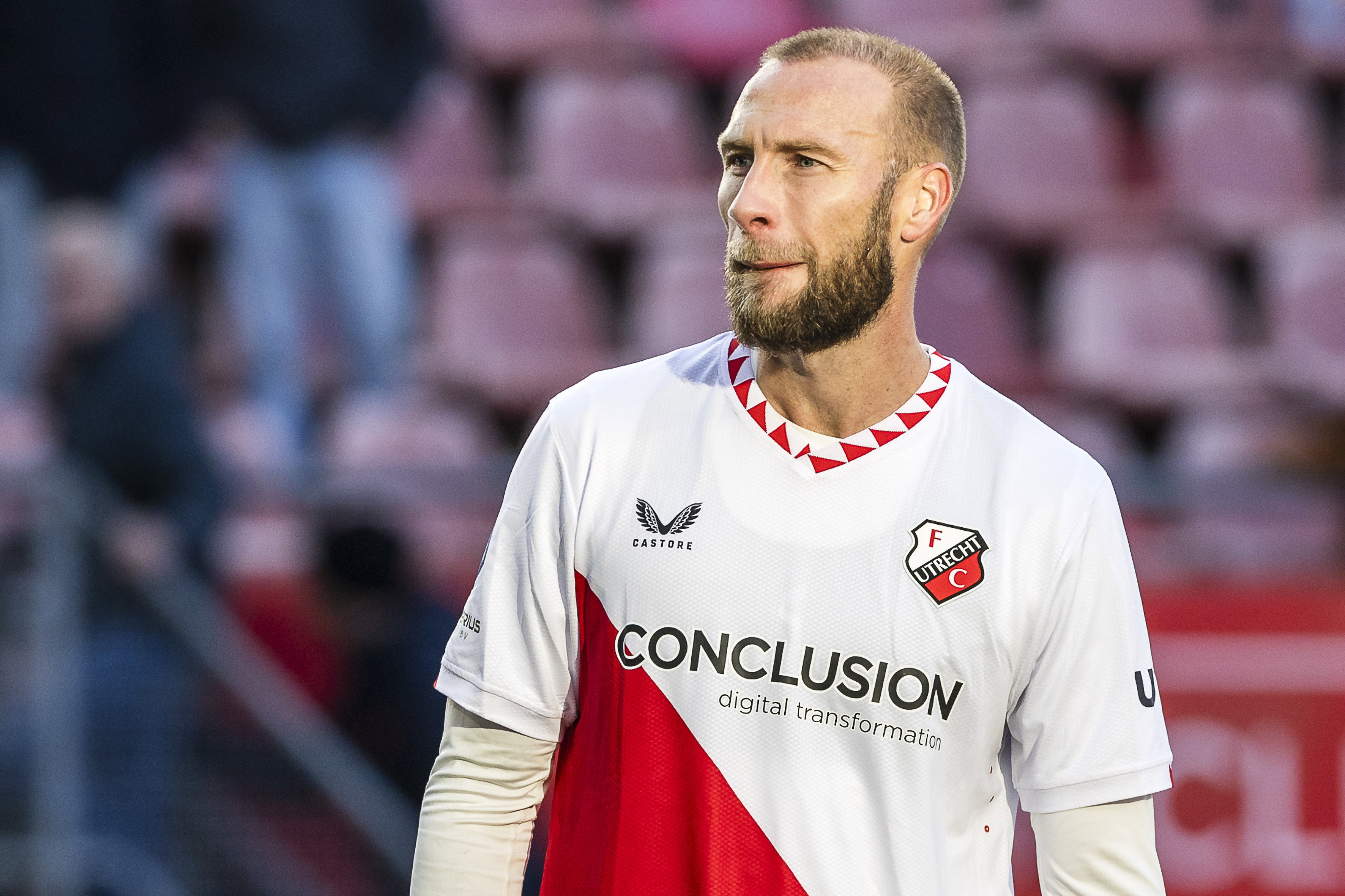 Mike van der Hoorn na het duel tegen PSV