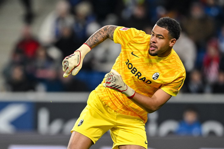 Noah Atubolu namens SC Freiburg