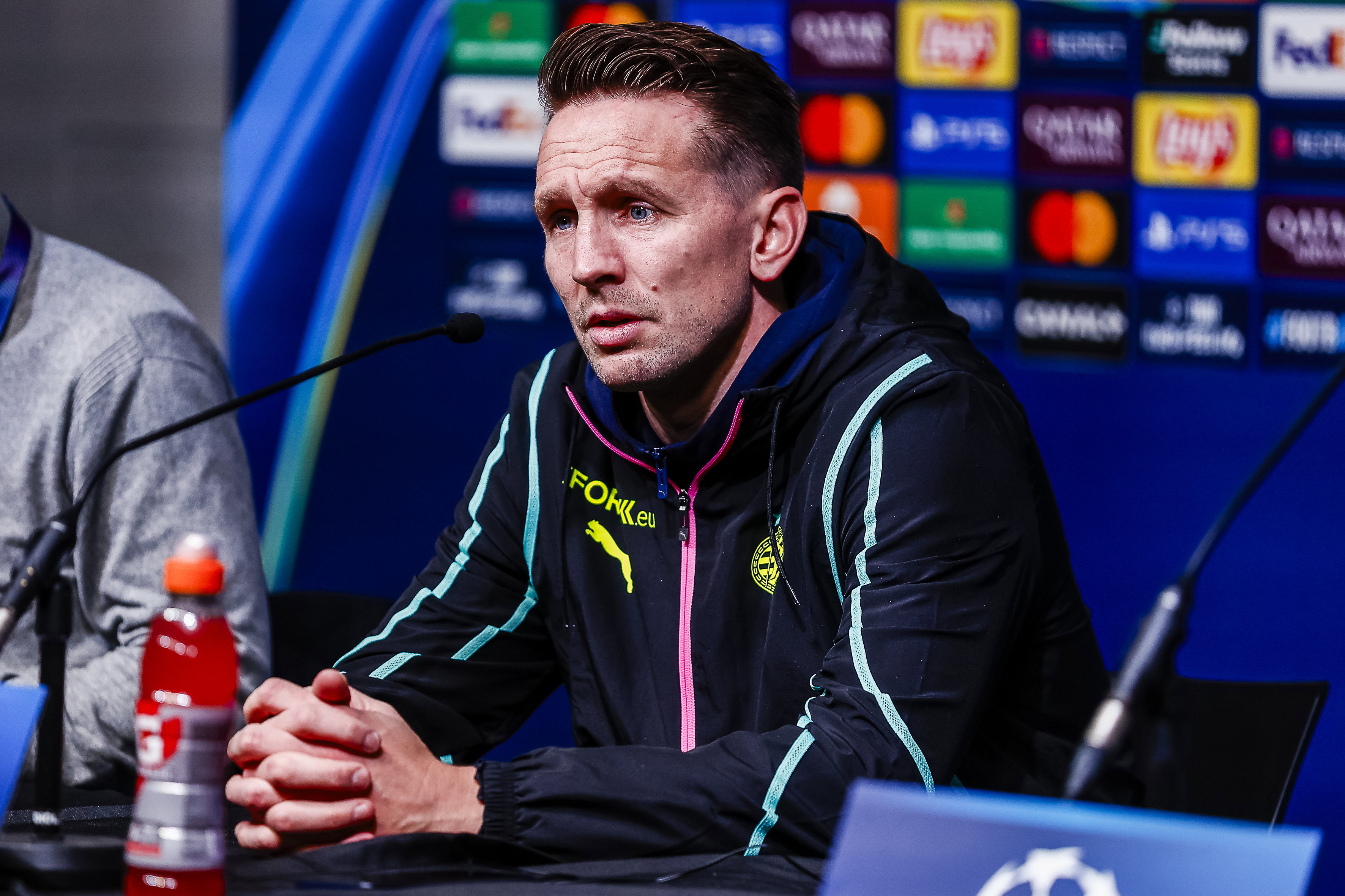 Luuk de Jong na het duel tegen Stade Brest