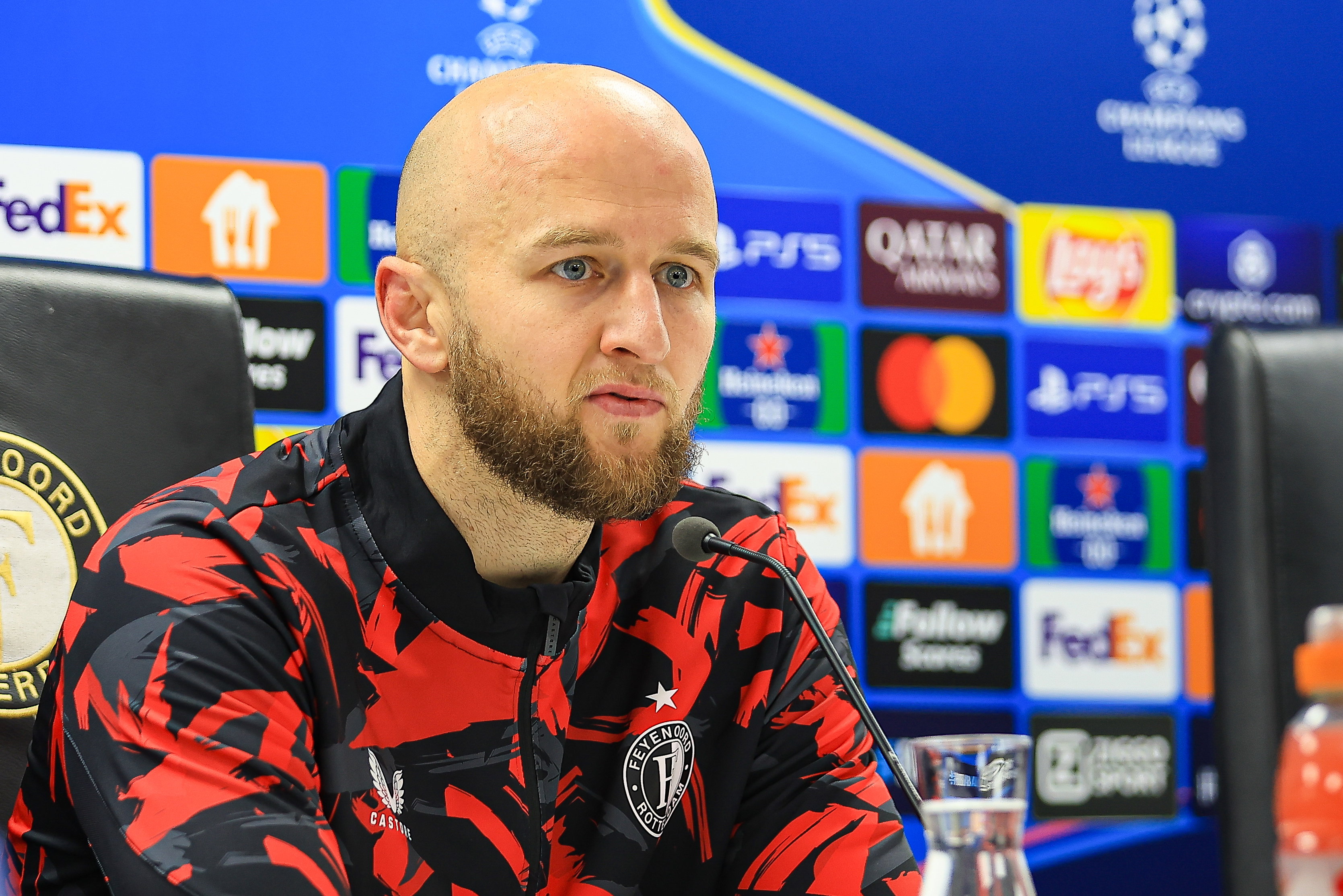 Gernot Trauner bij de persconferentie