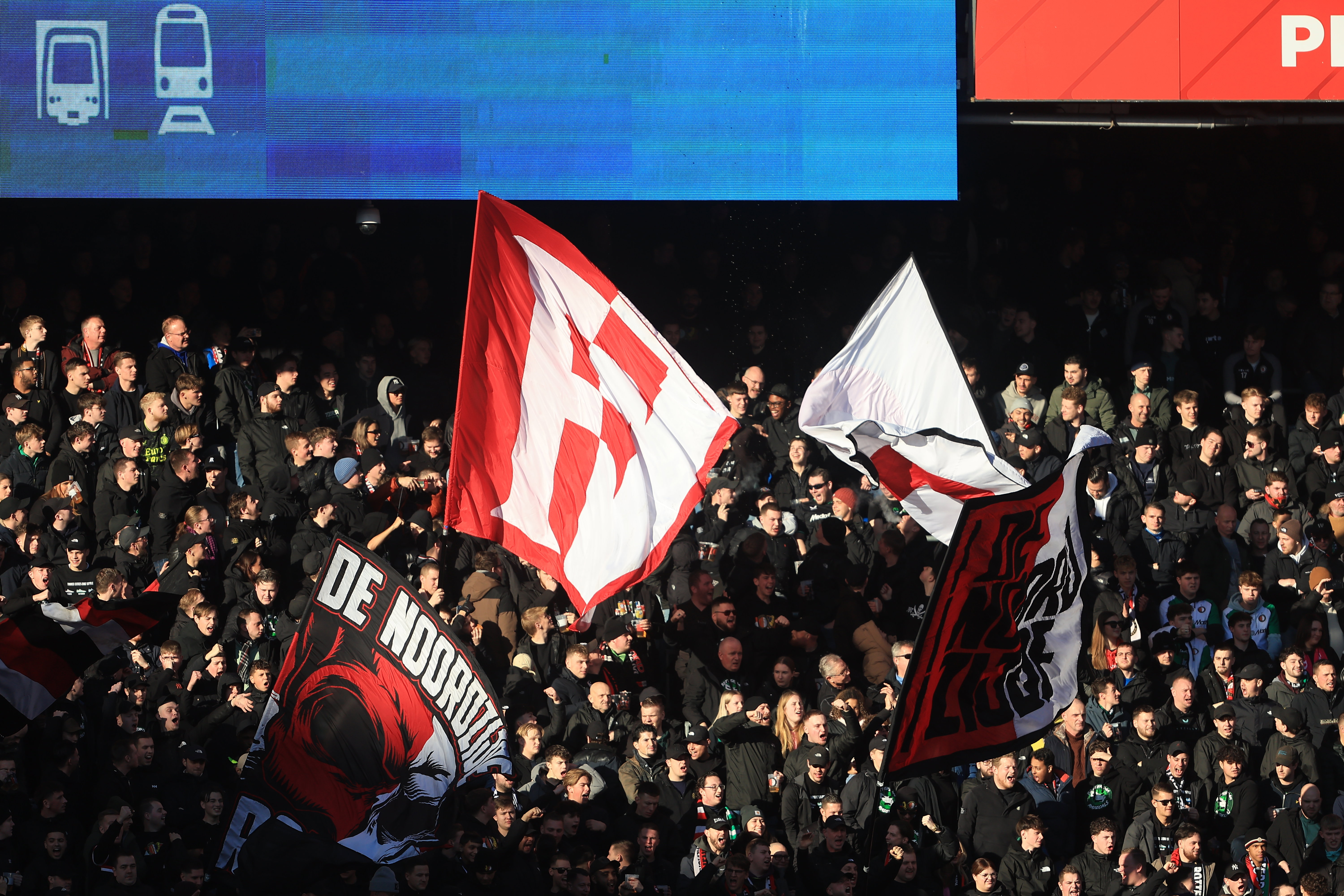Fans van Feyenoord in De Kuip