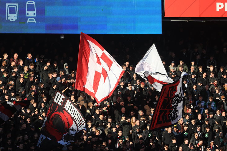 Fans van Feyenoord in De Kuip