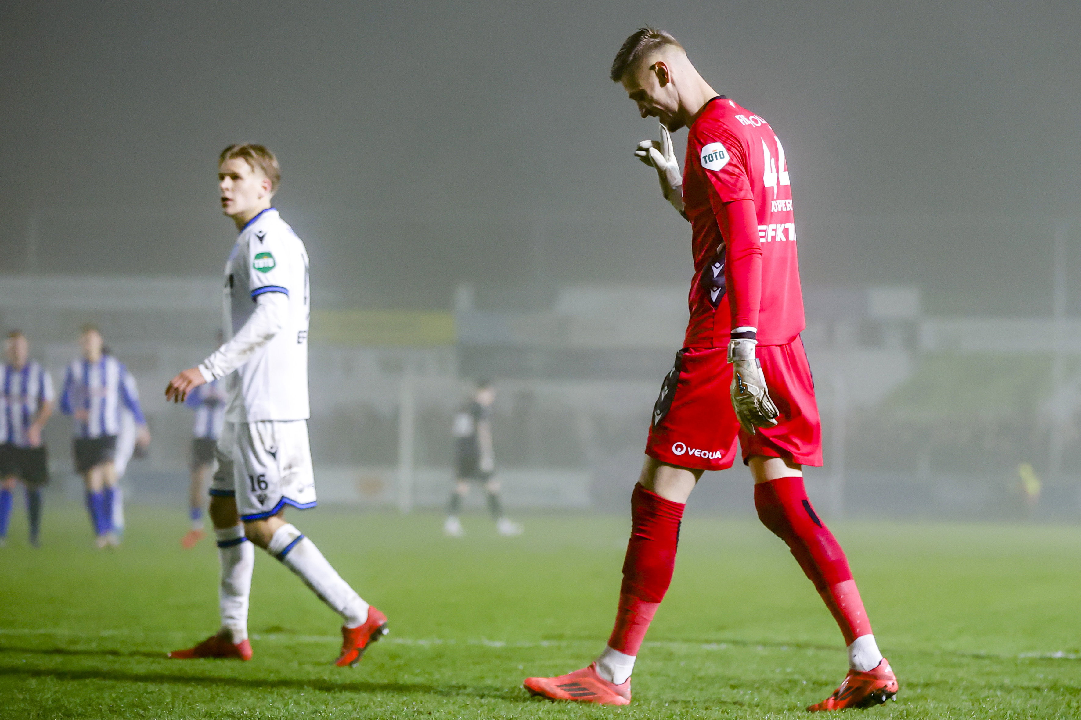 Andries Noppert vlak na de veroorzaakte penalty