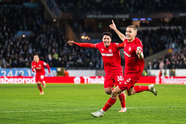 Gustaf Lagerbielke na zijn goal in Malmö