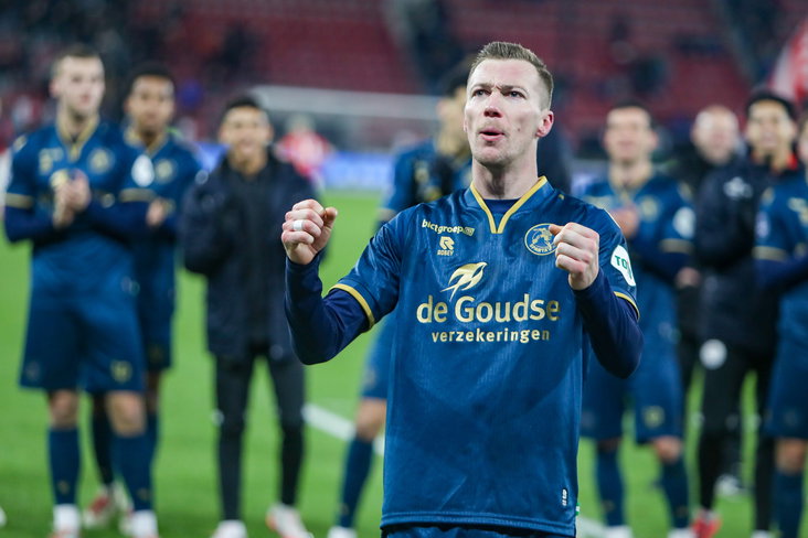 Arno Verschueren (Sparta Rotterdam) na de wedstrijd tegen AZ