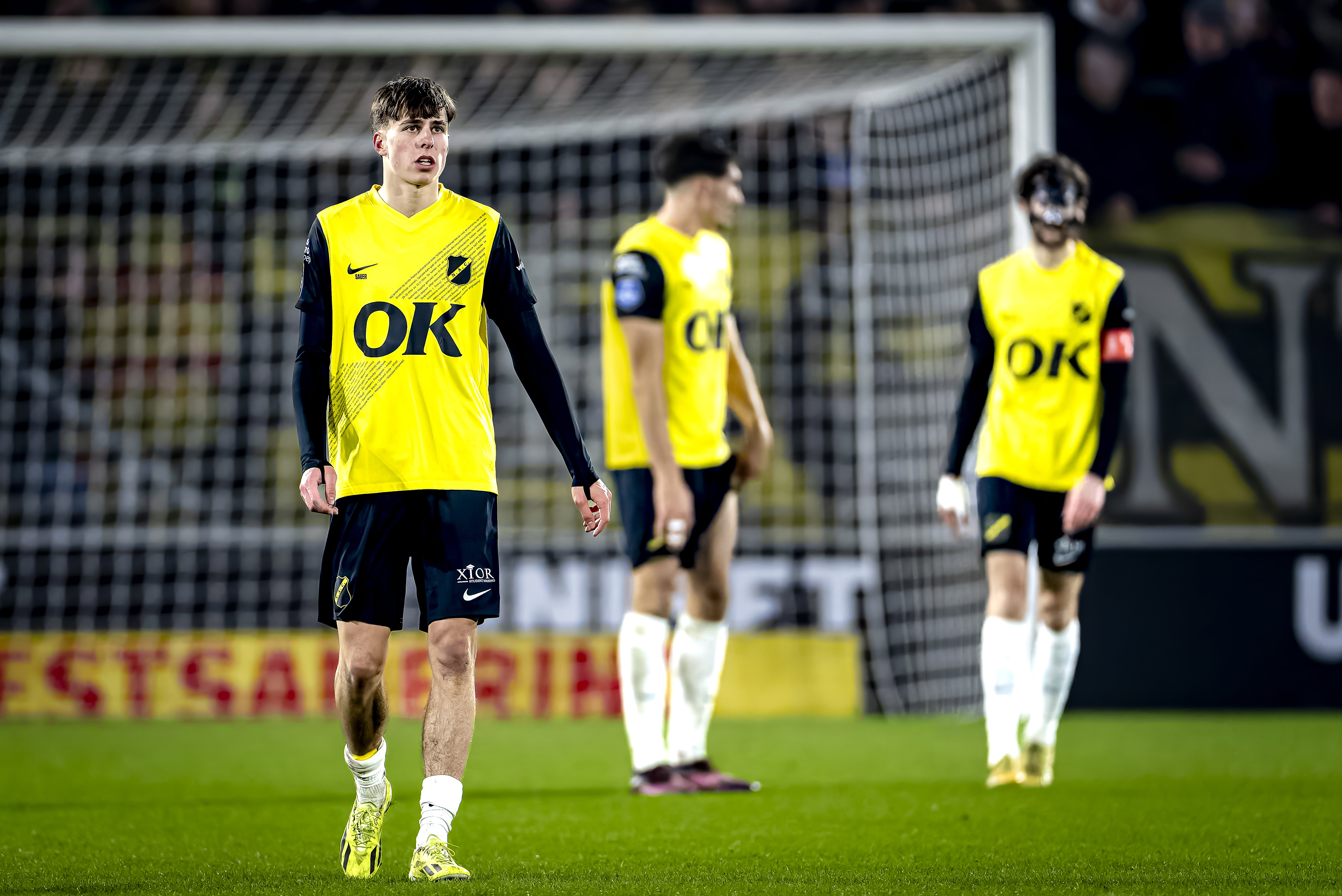 NAC Breda-speler Leo Sauer teleurgesteld