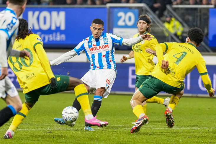 Ilias Sebaoui aan de bal tegen Fortuna Sittard