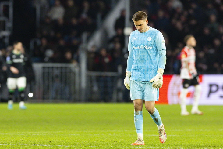 Timon Wellenreuther baalt na de bekernederlaag tegen PSV