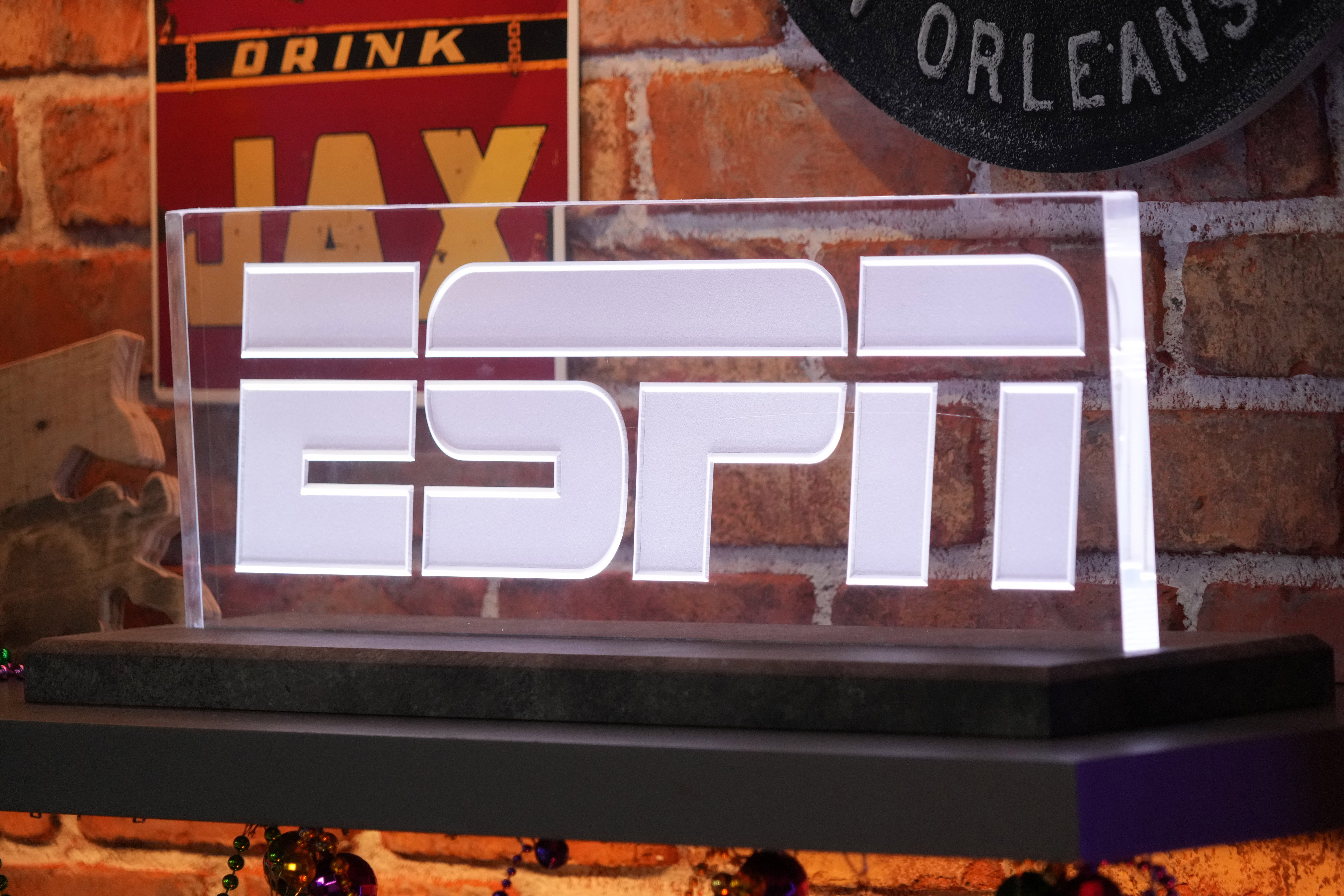 Het logo van ESPN
