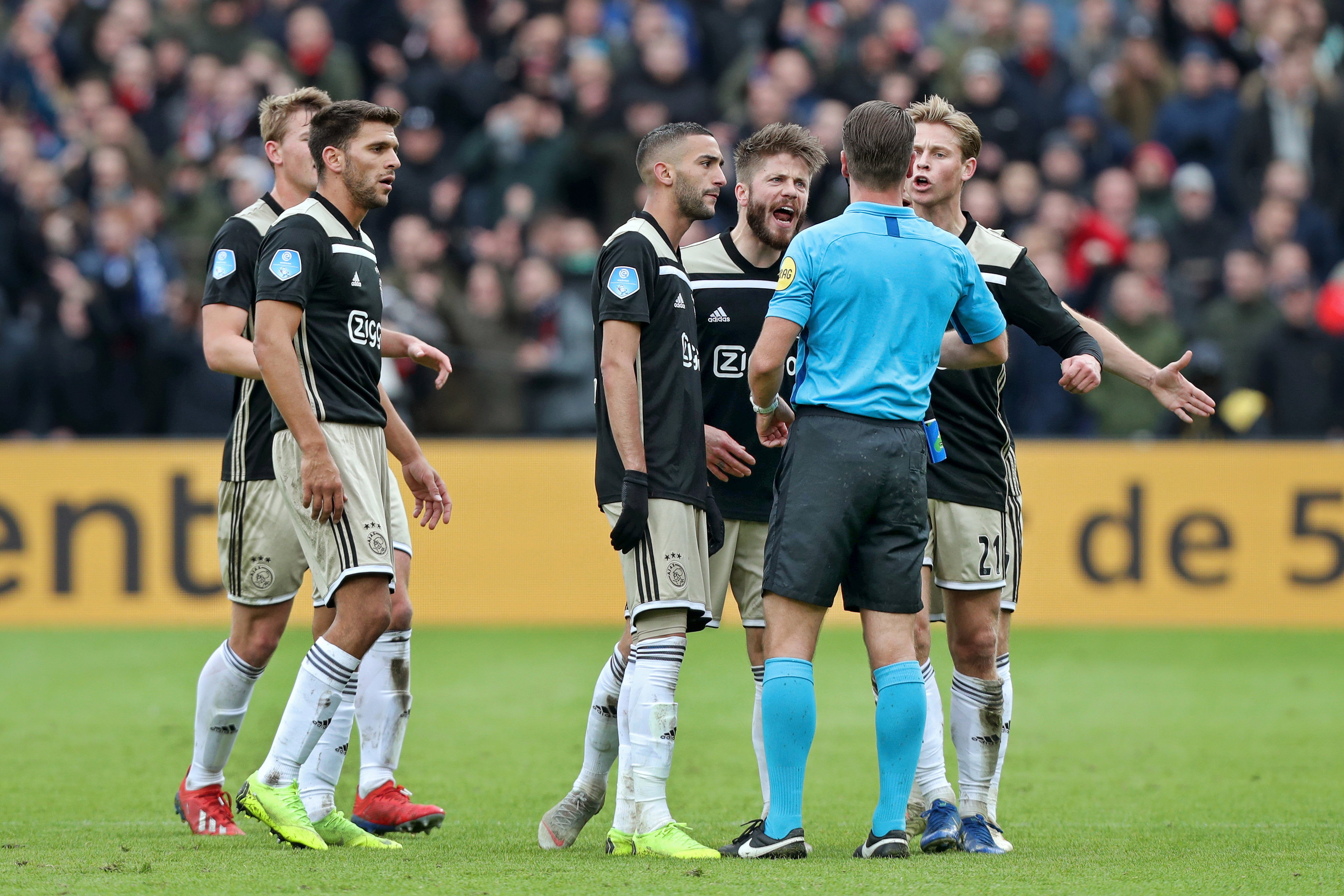 Lasse Schöne, Hakim Ziyech en Frenkie de Jong