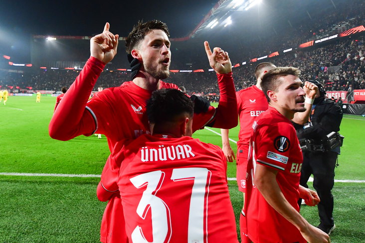 Ricky van Wolfswinkel na zijn goal tegen Bodo/Glimt