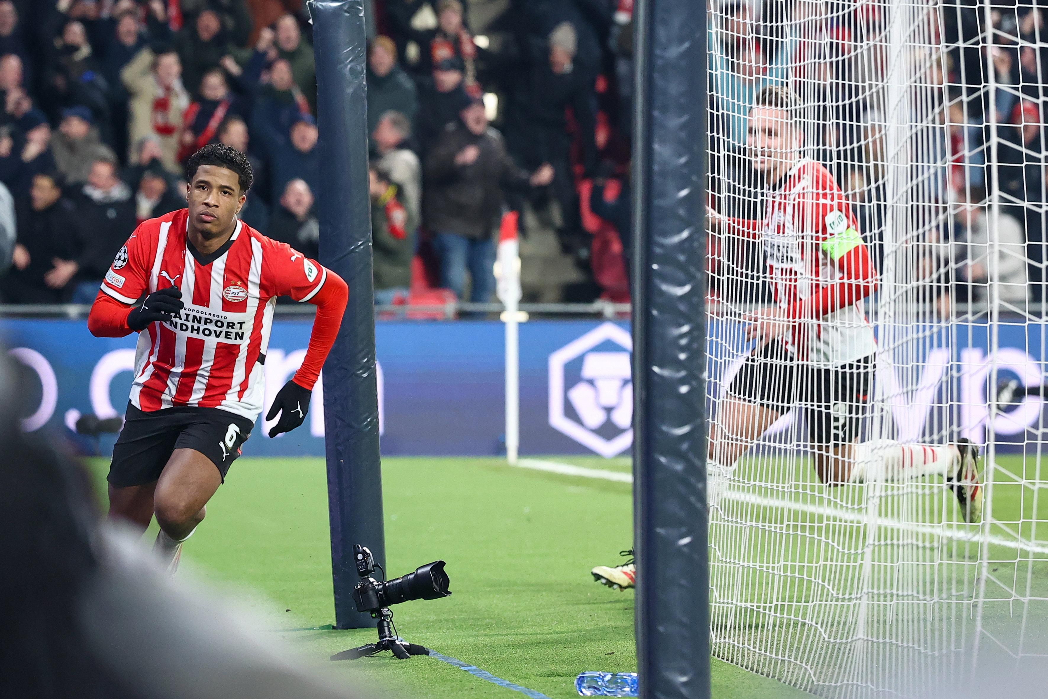 Ryan Flamingo na zijn treffer tegen Juventus