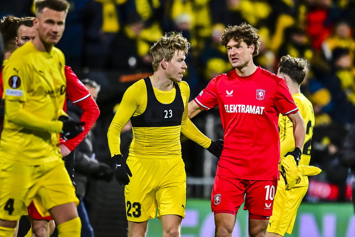 Sam Lammers baalt na het duel met Bodø/Glimt