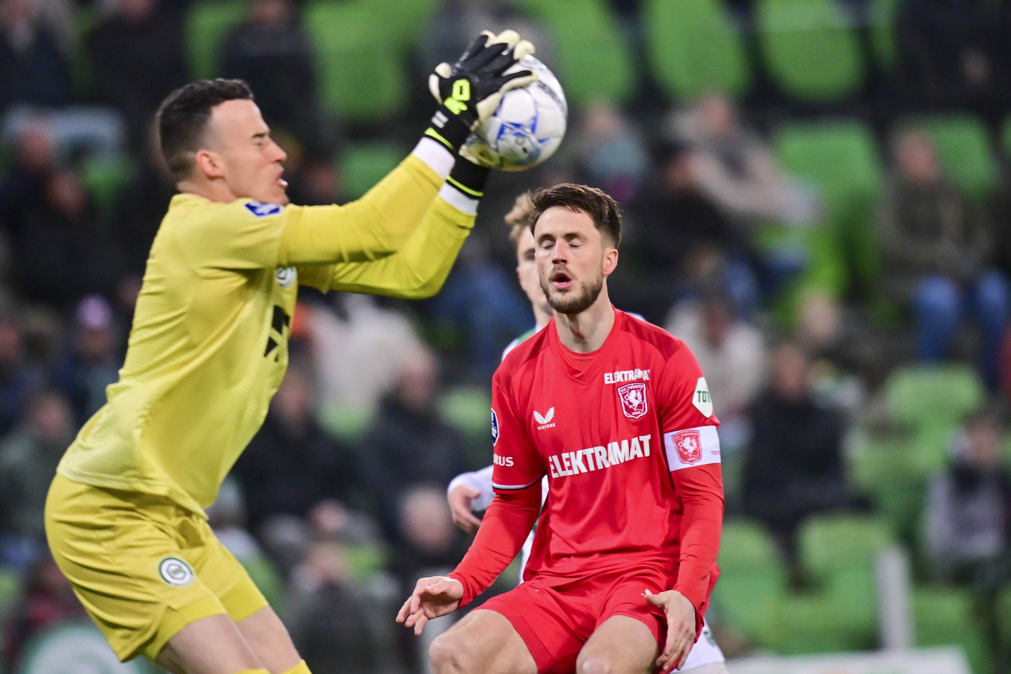 Ricky van Wolfswinkel in de wedstrijd tegen FC Groningen