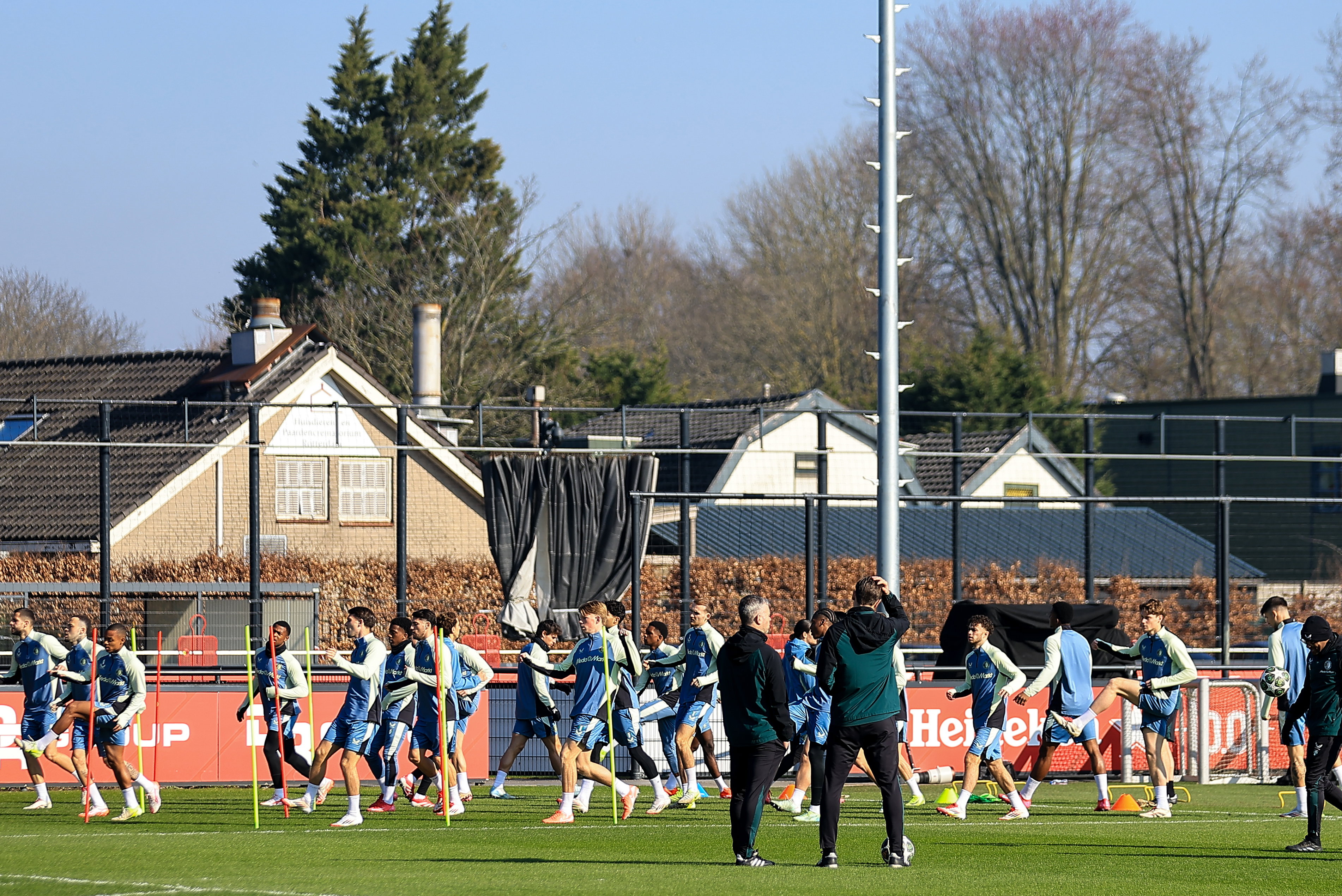 Feyenoord op de training