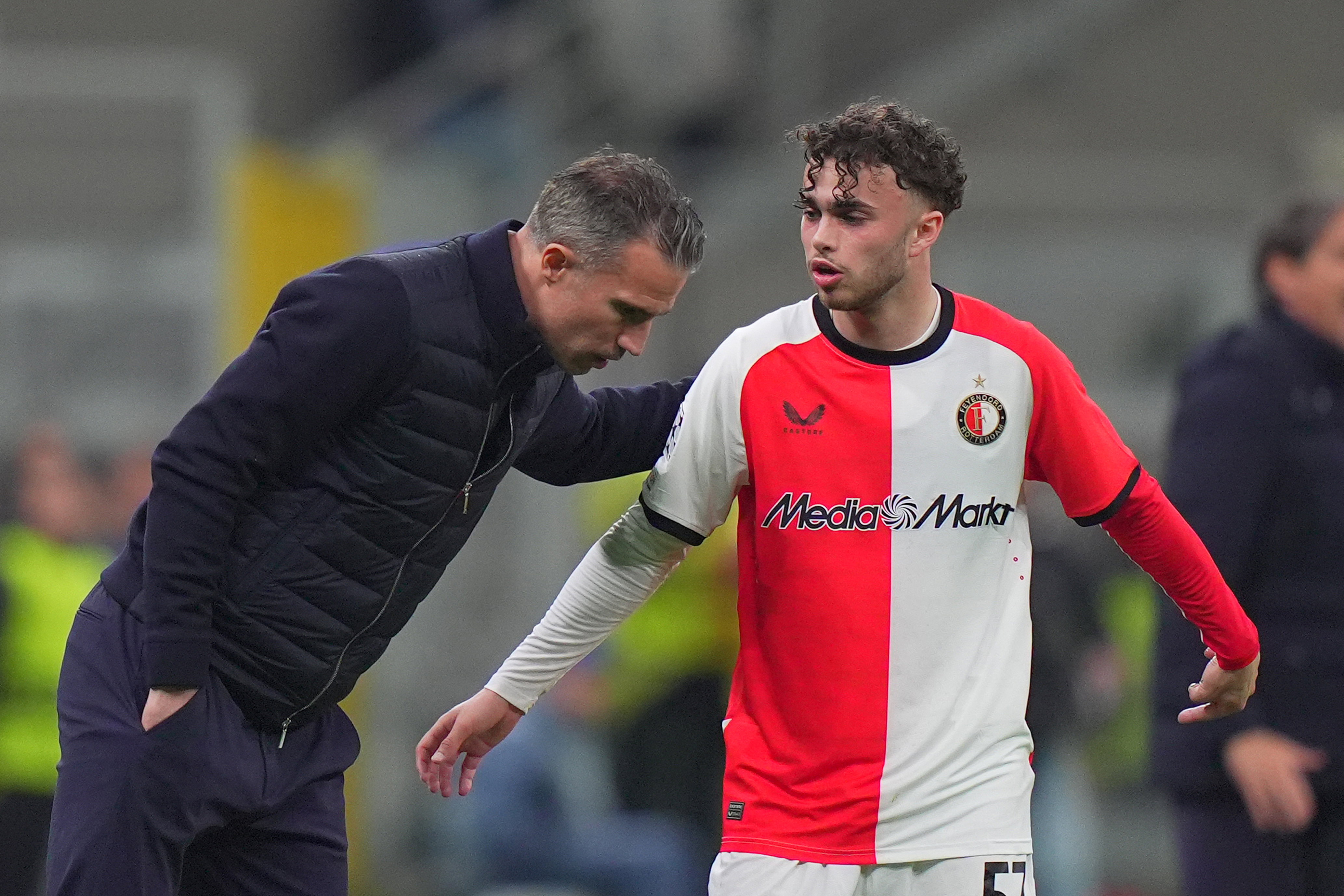 Robin van Persie en Aymen Sliti