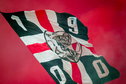 Vlag met het Ajax-logo