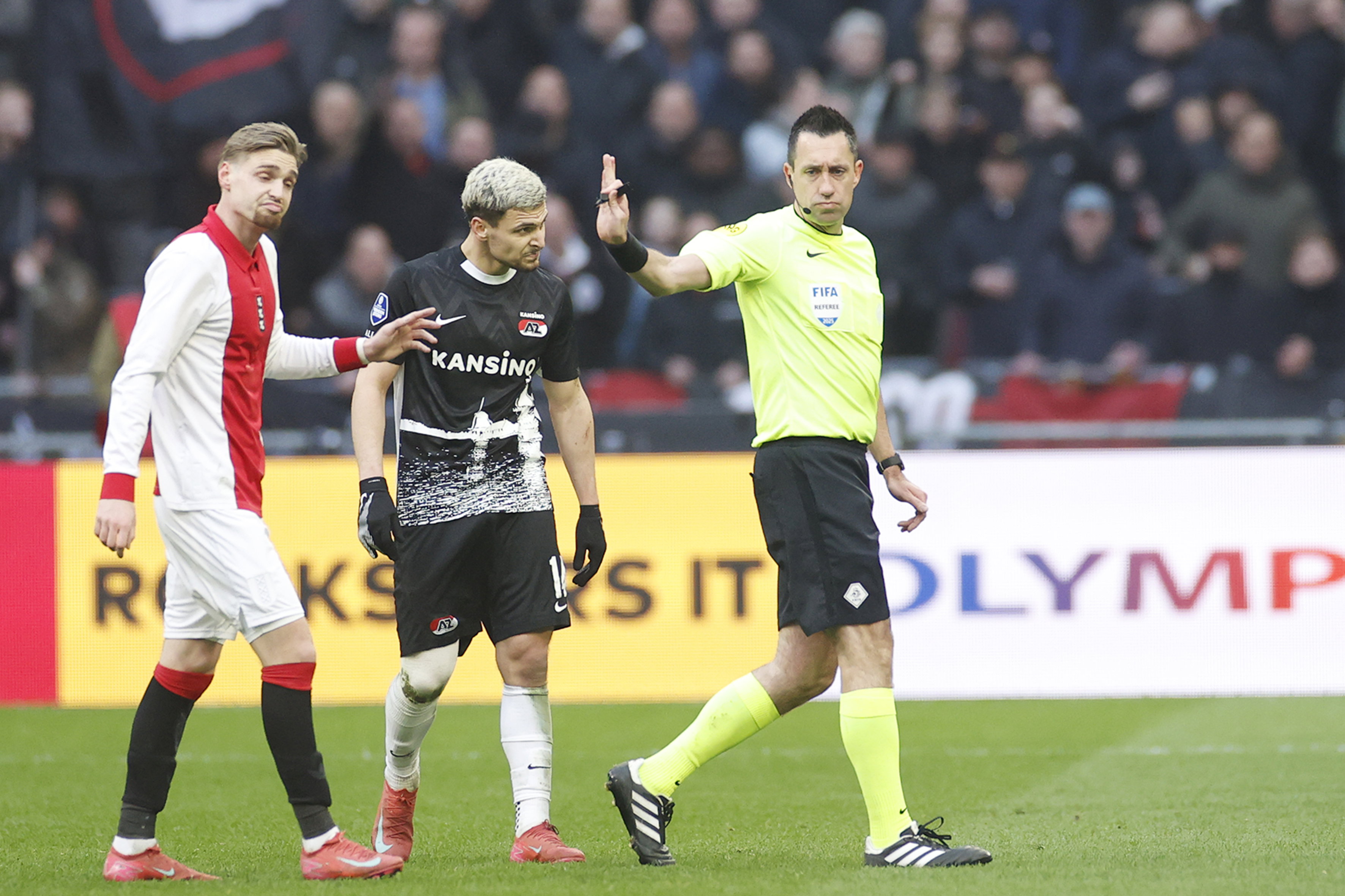 Dennis Higler tijdens Ajax - AZ