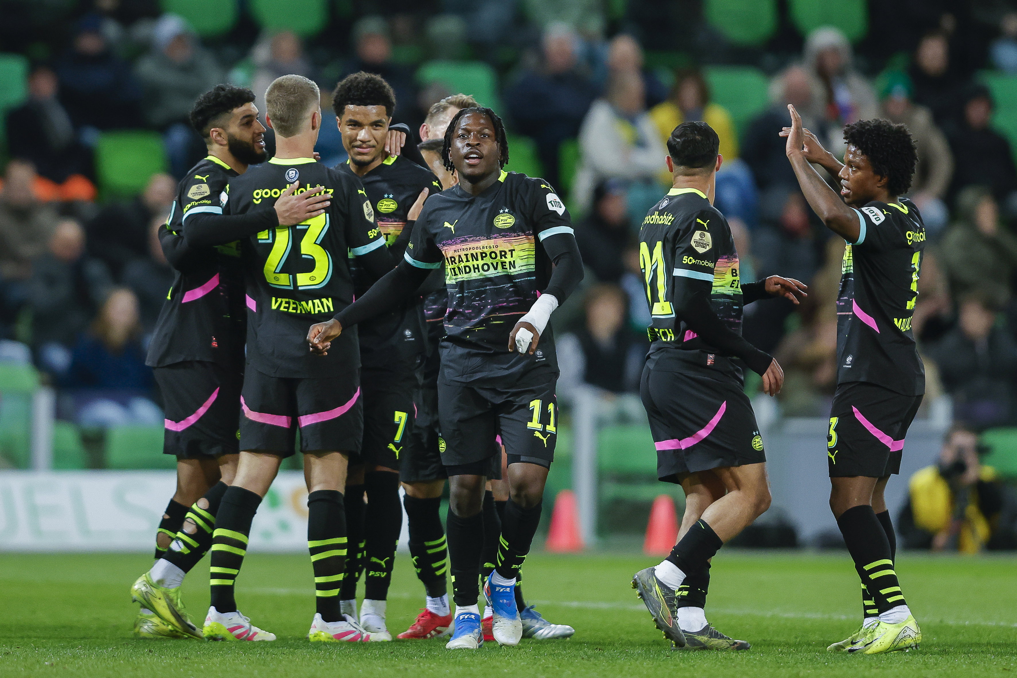 PSV viert de eerste treffer tegen FC Groningen
