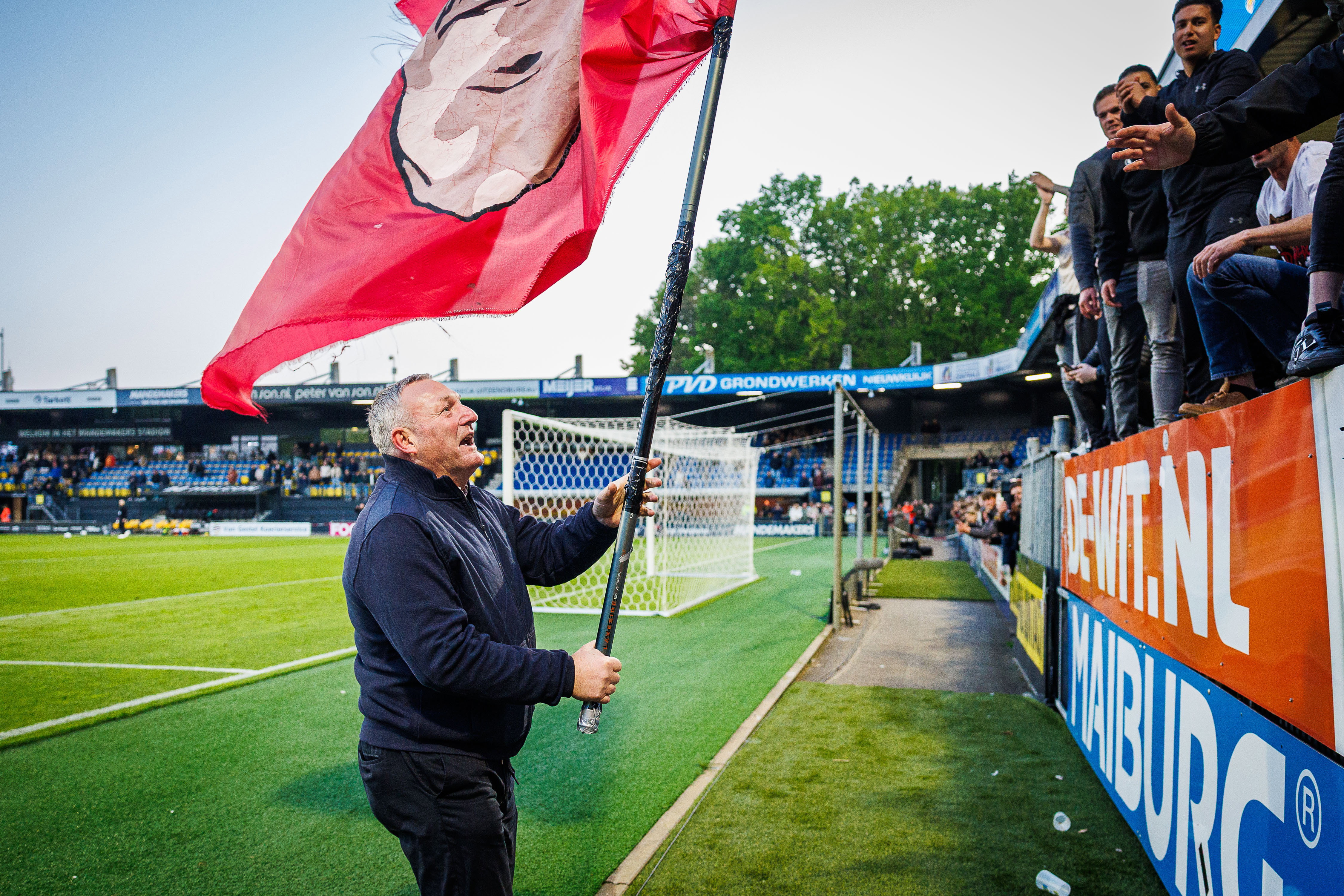 Ron Jans viert feest bij FC Utrecht