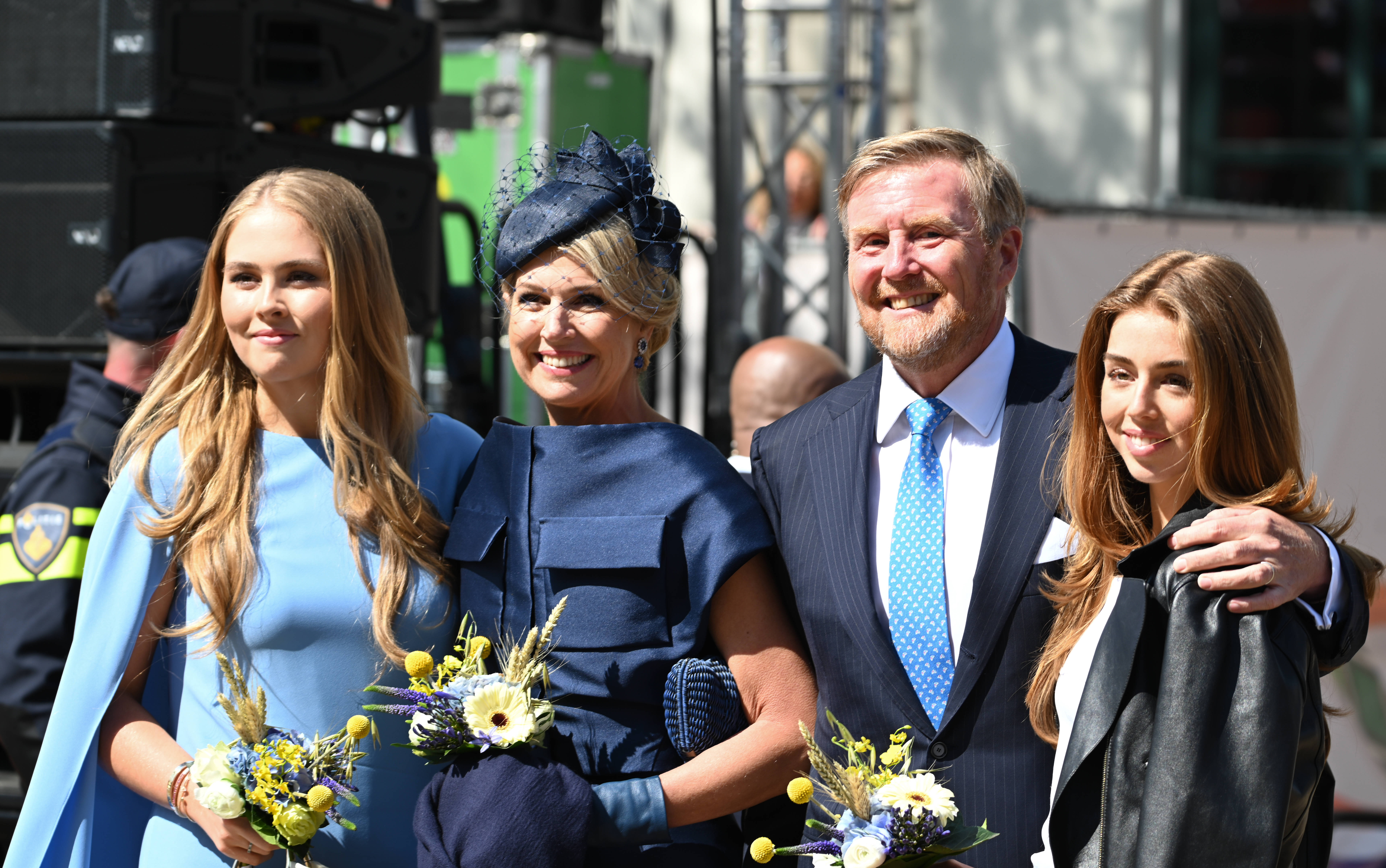 Prinses Amalia, koningin Máxima, koning Willem-Alexander en prinses Alexia