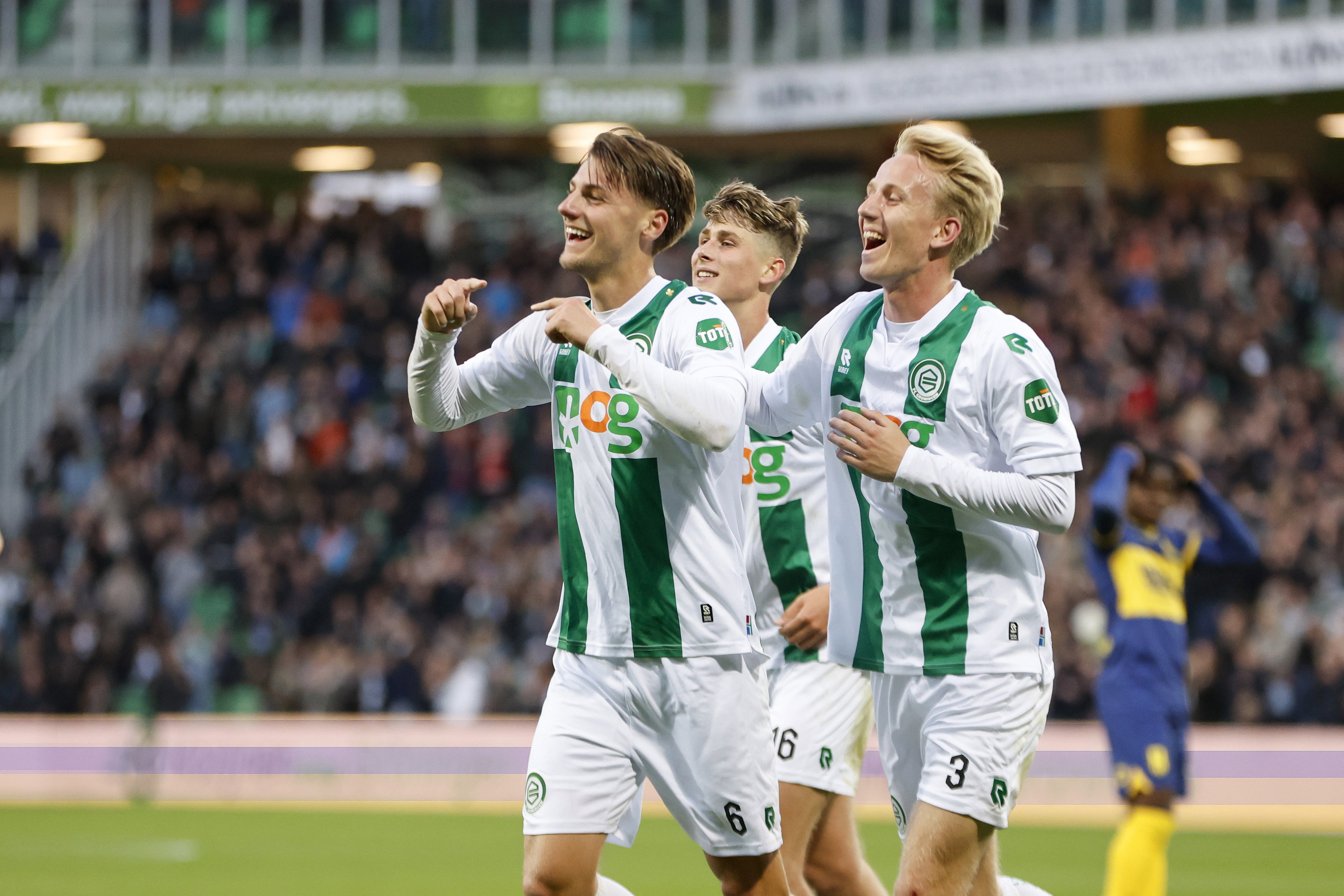 FC Groningen viert treffer