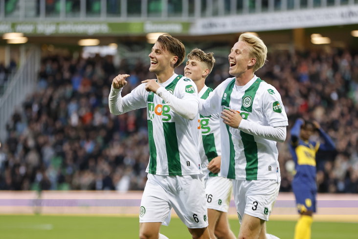 FC Groningen viert treffer