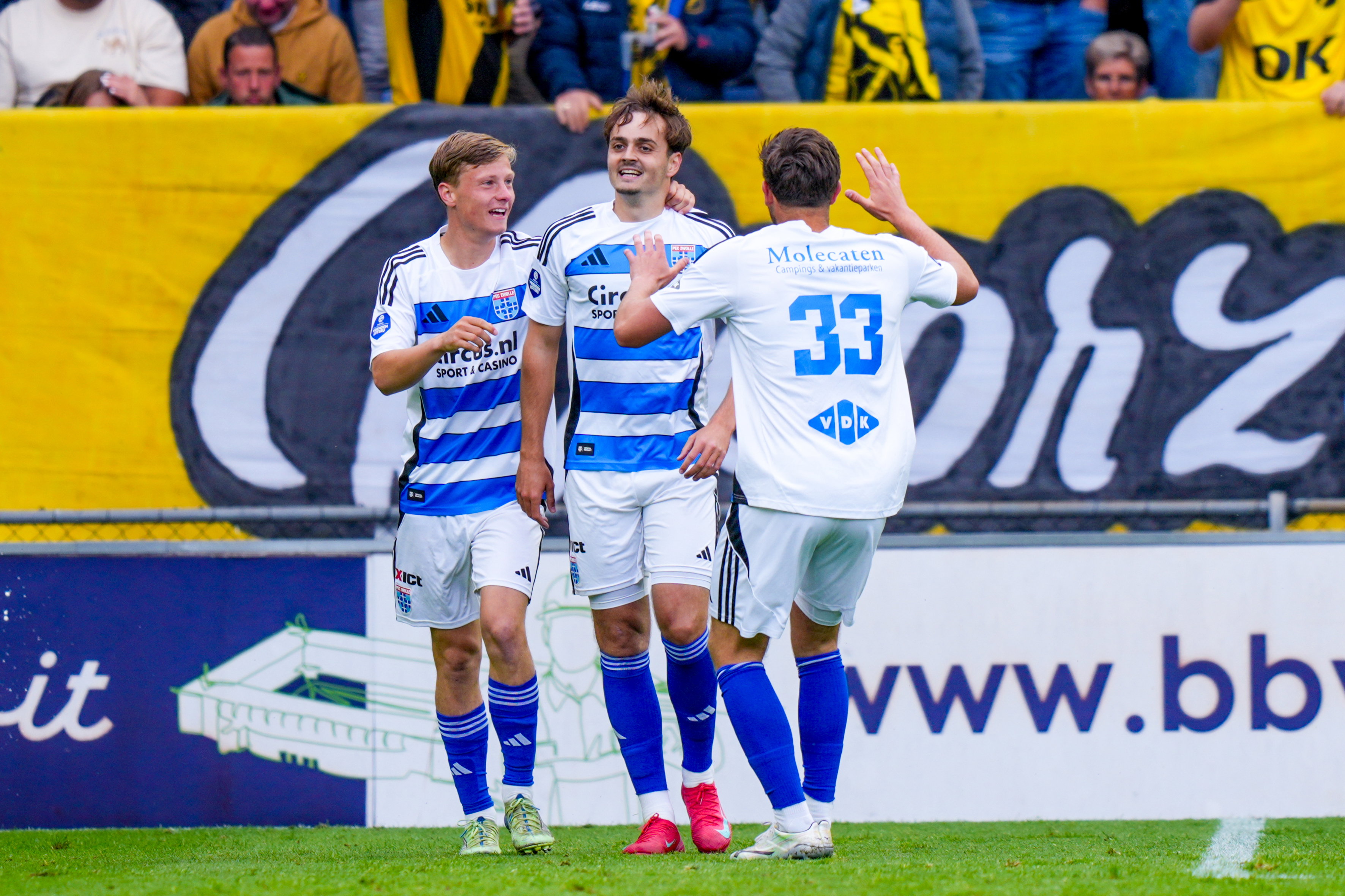 Kaj de Rooij na zijn goal tegen NAC