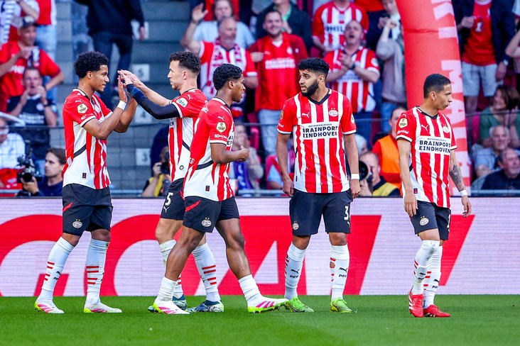 Malik Tillman, Ivan Perisic, Ryan Flamingo, Ismael Saibari en Mauro Junior